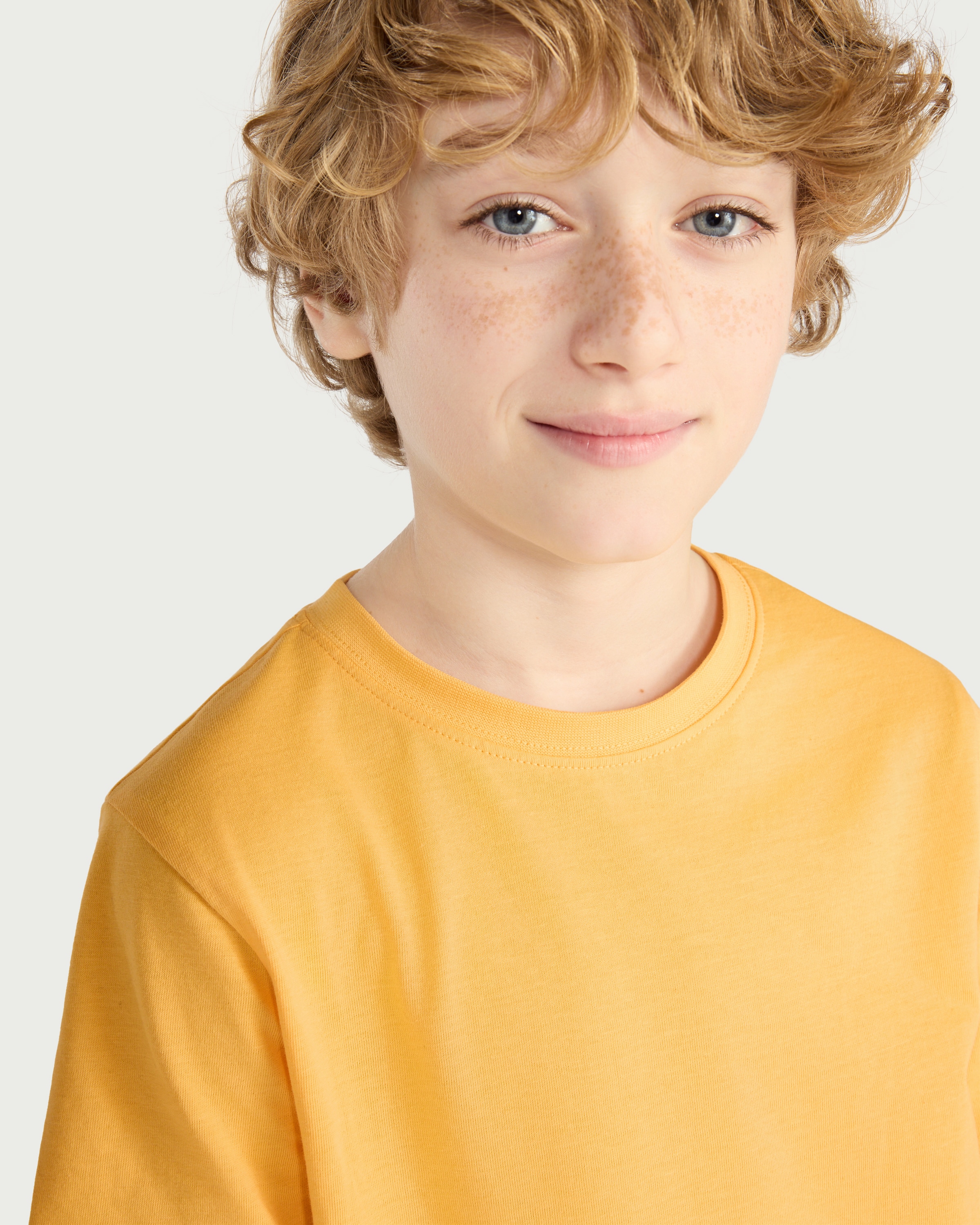 F&F School Unisex 2-Pack Pure Cotton T-Shirts in Yellow thumbnail 2