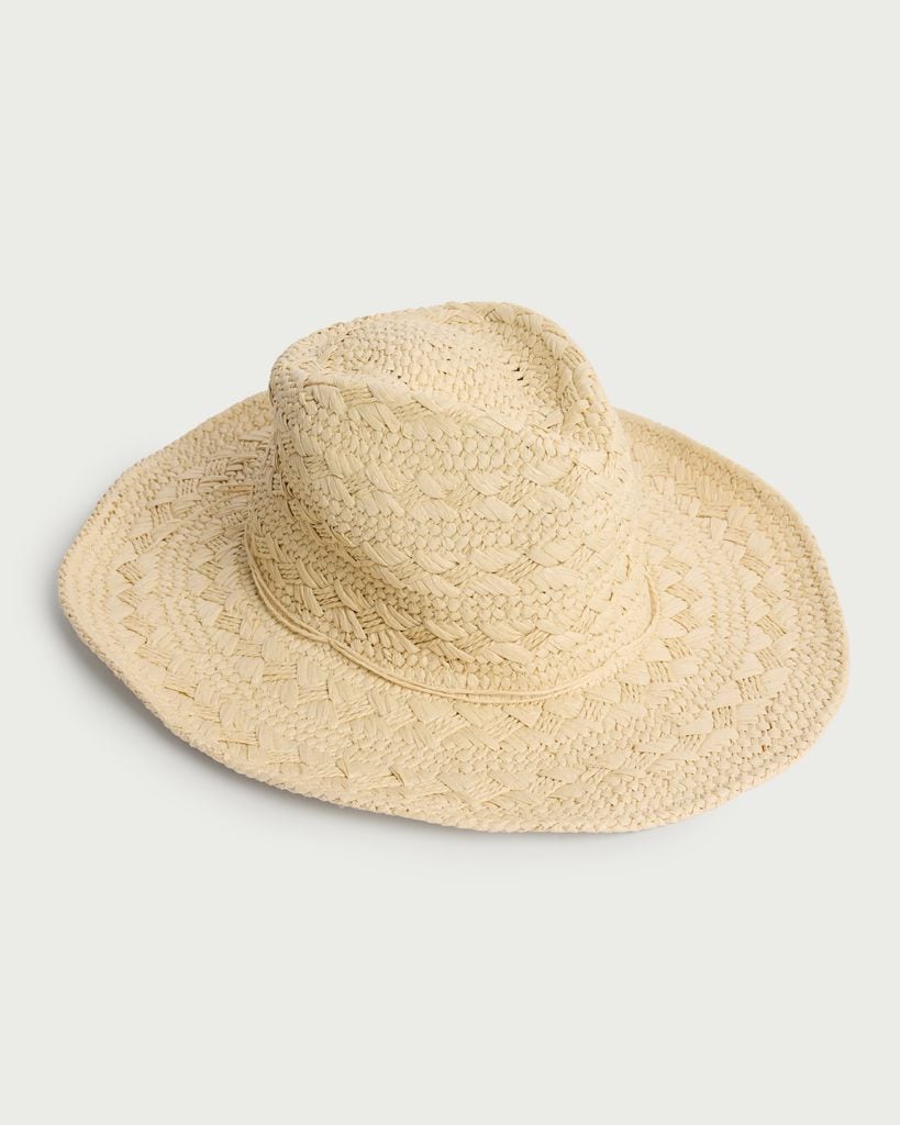 F&F Straw Stetson Hat in Neutral