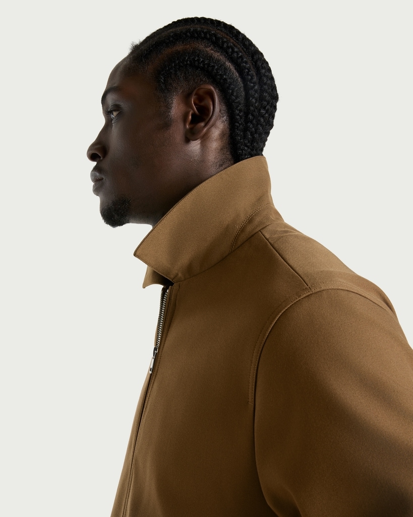 F&F Zip Up Collared Jacket in Brown