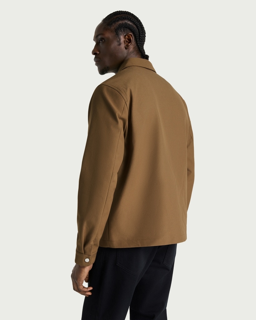 F&F Zip Up Collared Jacket in Brown thumbnail 3