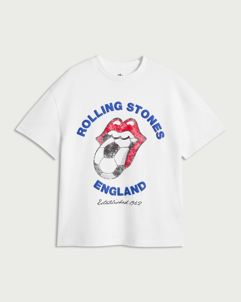 Rolling Stones England T-Shirt in White thumbnail 4