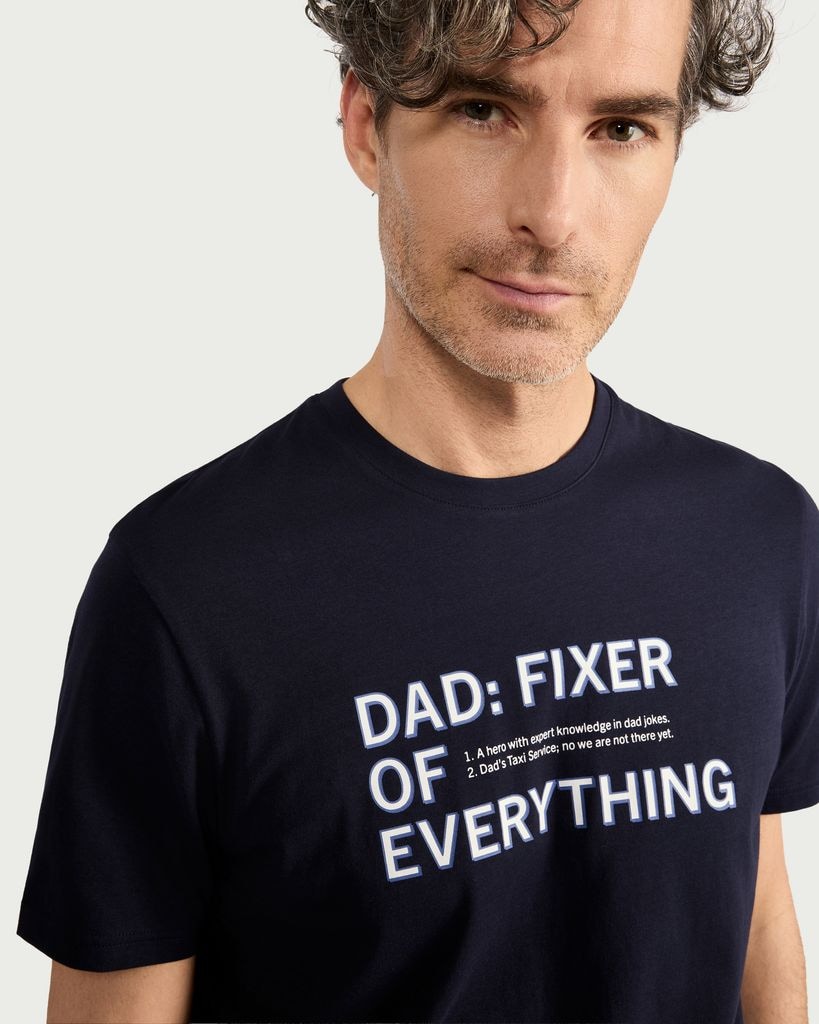 F&F Pure Cotton Dad Slogan Short Pyjama Set in Multi