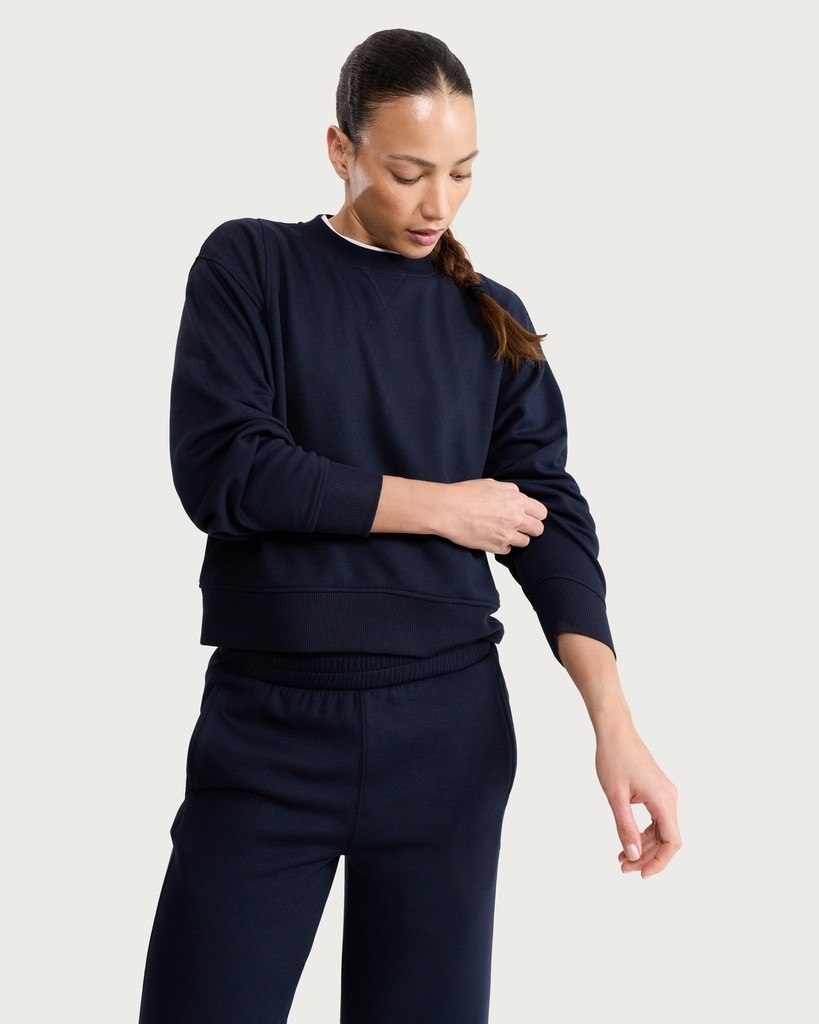 F&F Crew Neck Co-ord Sweatshirt in Navy