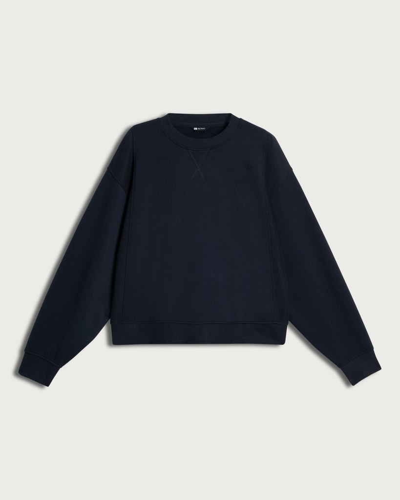 F&F Crew Neck Co-ord Sweatshirt in Navy thumbnail 4