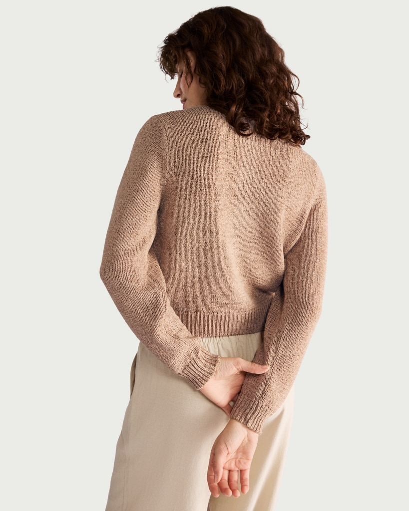 F&F Knitted Button Front Cardigan in Neutral thumbnail 3