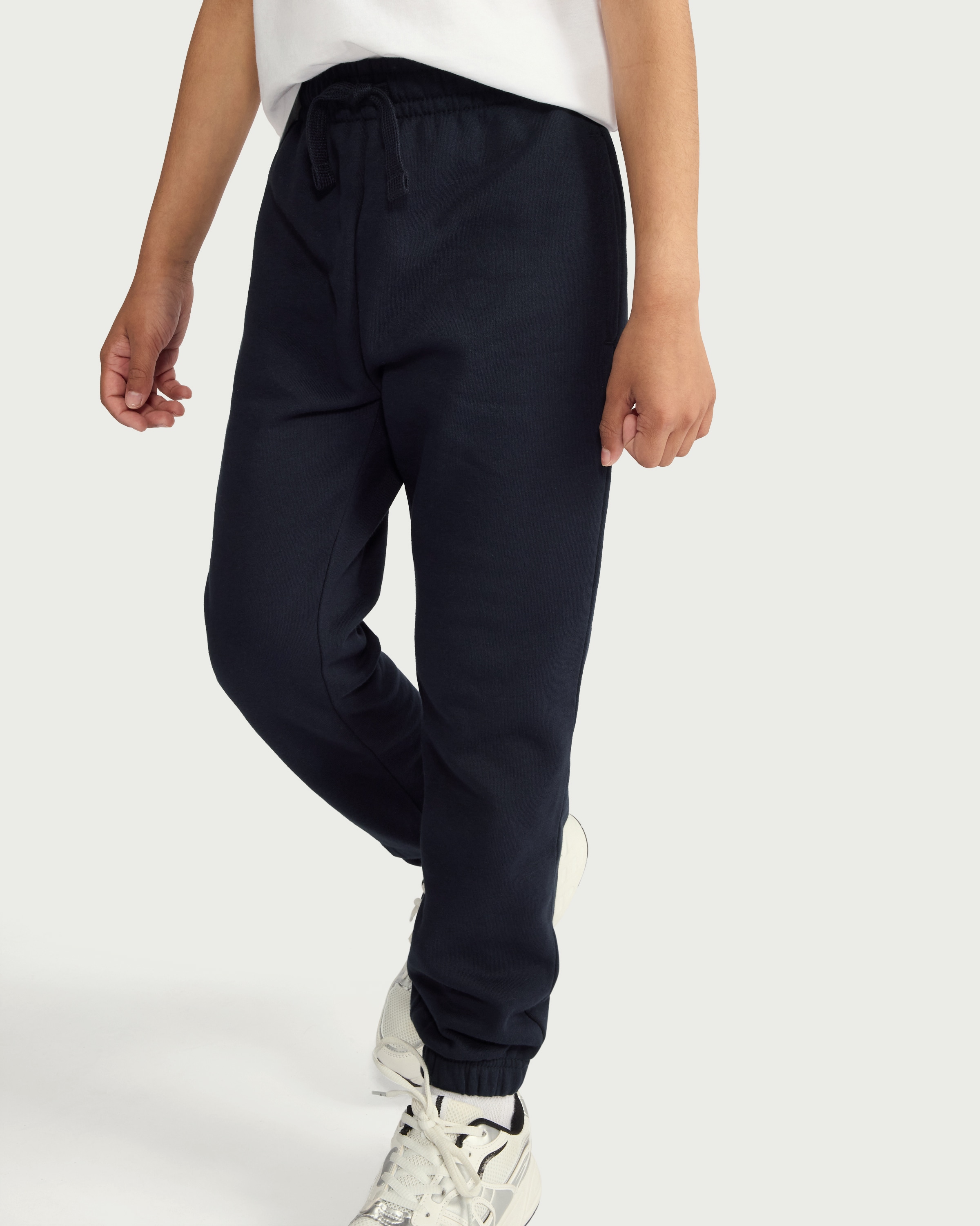 F&F School Unisex 2-Pack Cotton Rich Joggers in Navy thumbnail 2