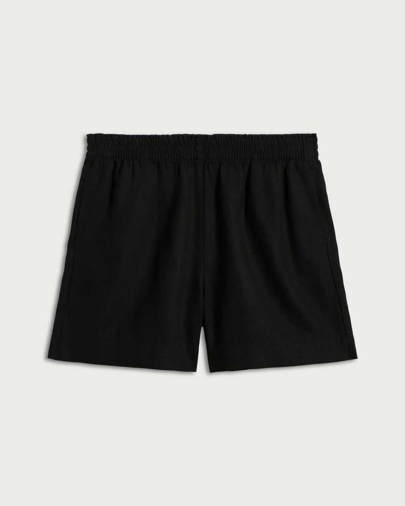 F&F Linen Rich Shorts in Black thumbnail 4