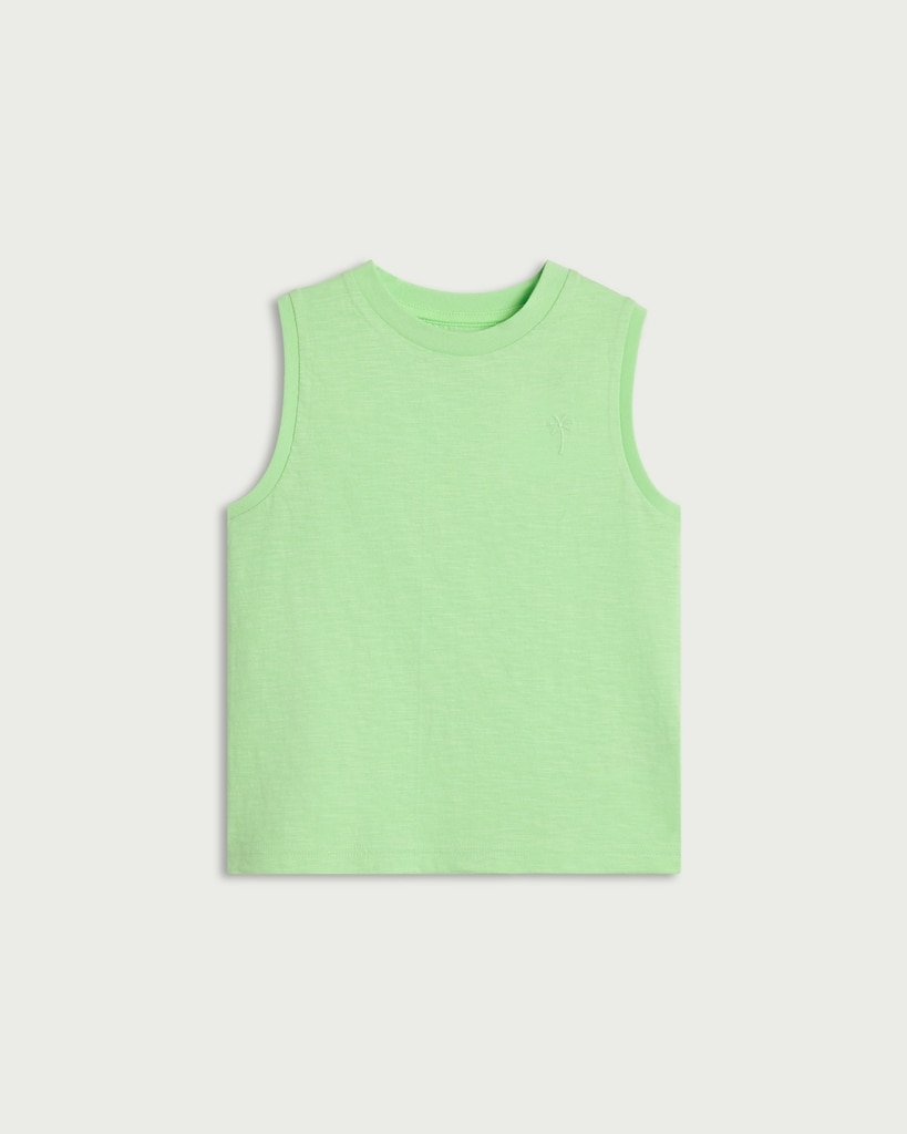 F&F Boys Pure Cotton Vest in Green thumbnail 4