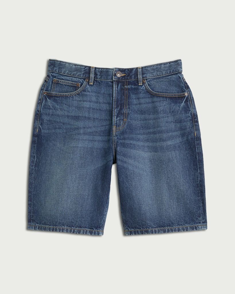 RDA Pure Cotton Denim Shorts in Navy thumbnail 4