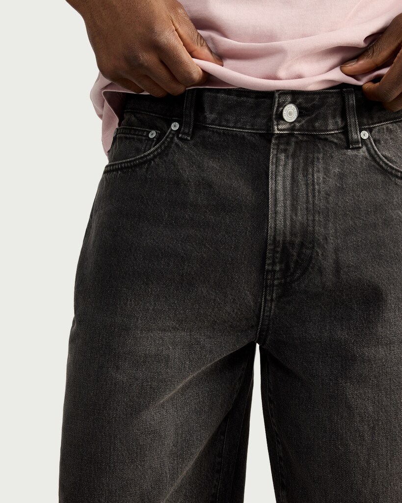 RDA Pure Cotton Denim Shorts in Grey thumbnail 2
