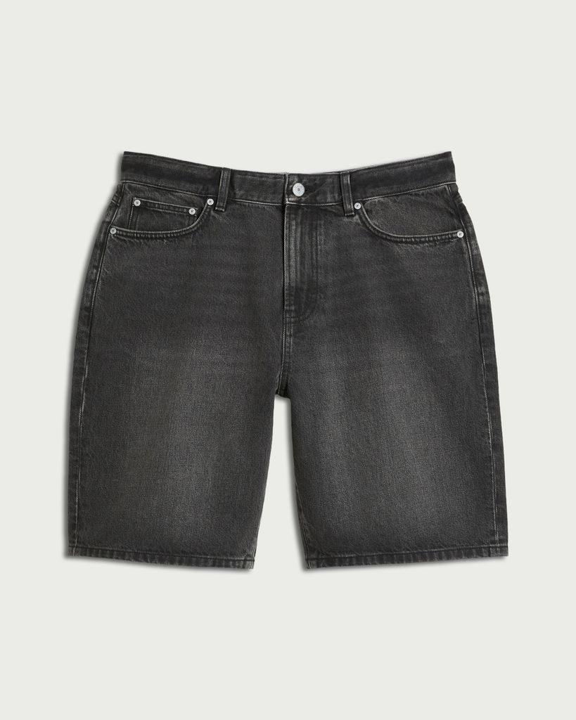 RDA Pure Cotton Denim Shorts in Grey thumbnail 4