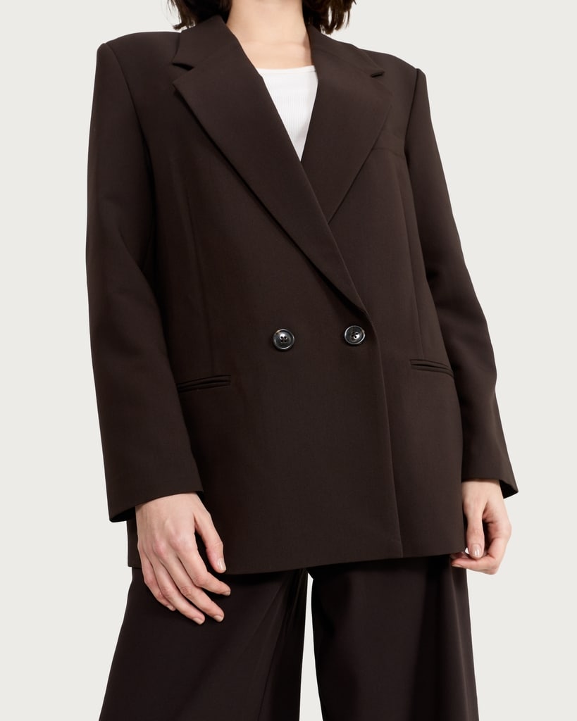 F&F Tailored Double Breasted Co-ord Blazer in Brown