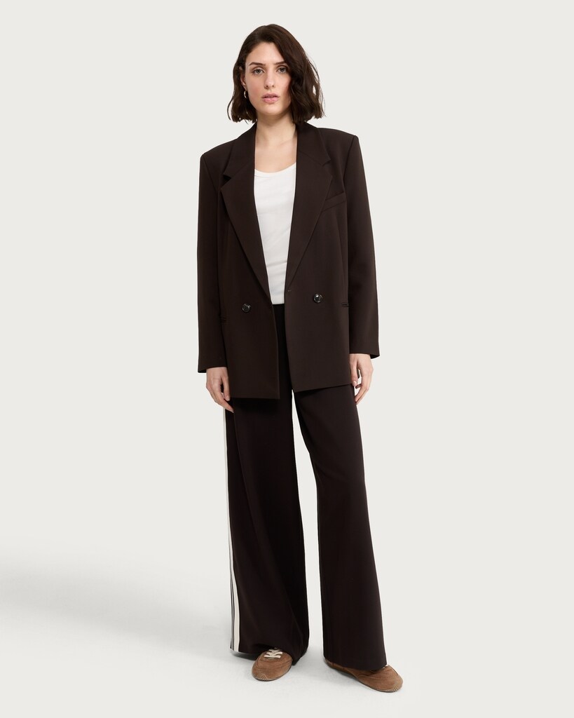 F&F Tailored Double Breasted Co-ord Blazer in Brown thumbnail 2