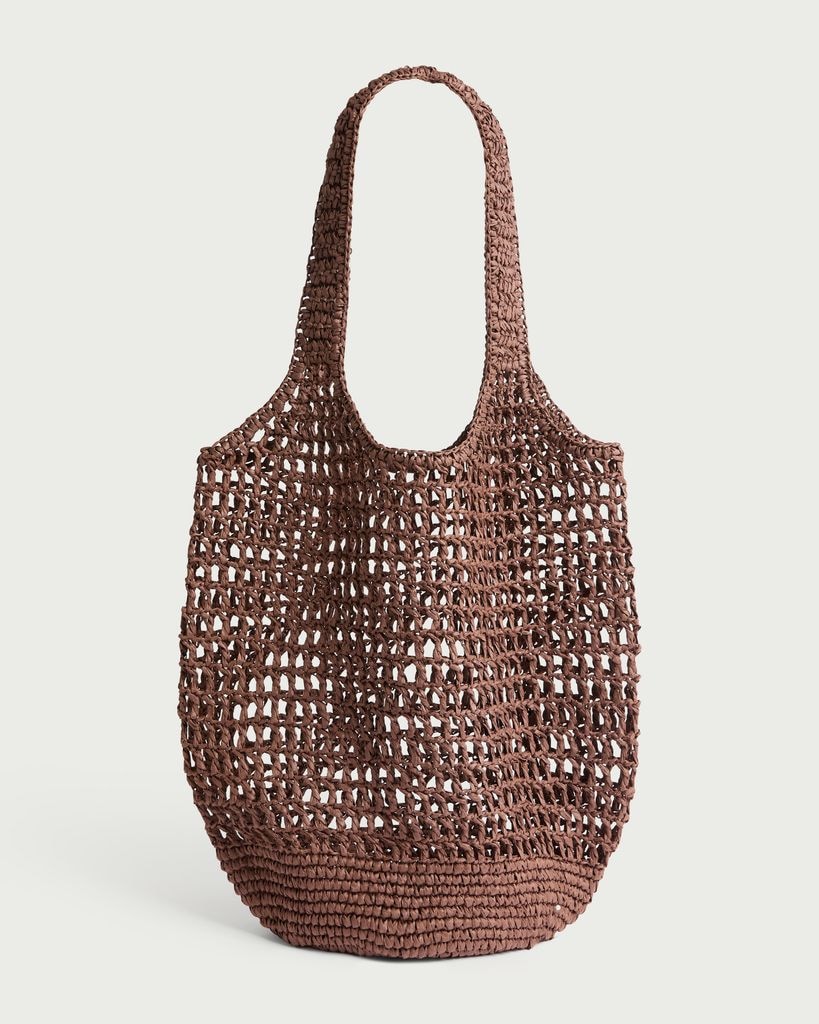 F&F Straw Tote bag in Brown