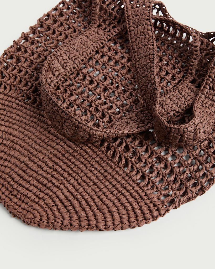 F&F Straw Tote bag in Brown thumbnail 2
