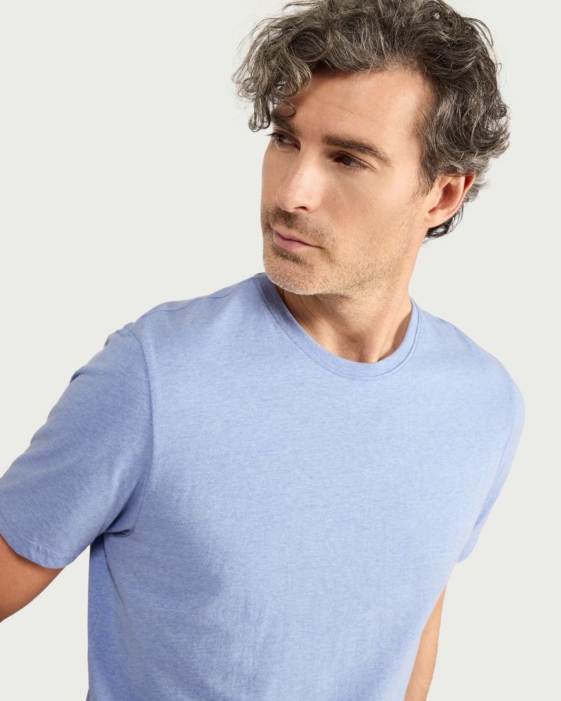 F&F Cotton Rich Short Sleeved T-Shirt in Blue