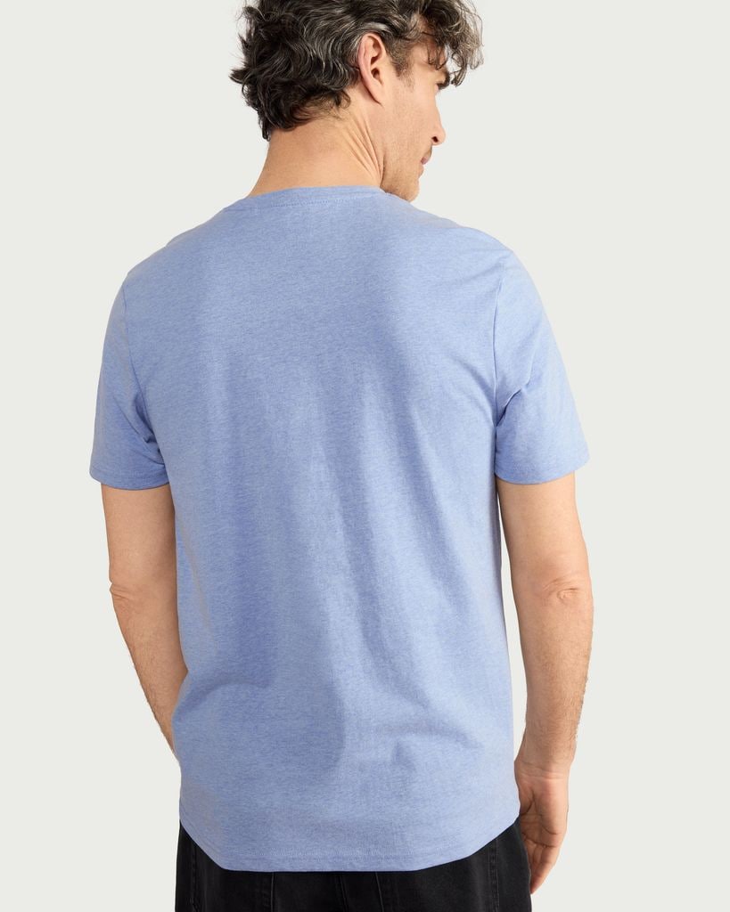 F&F Cotton Rich Short Sleeved T-Shirt in Blue thumbnail 3