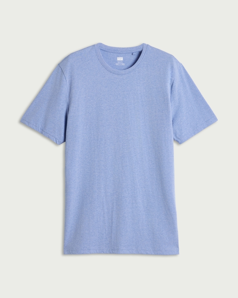 F&F Cotton Rich Short Sleeved T-Shirt in Blue thumbnail 4