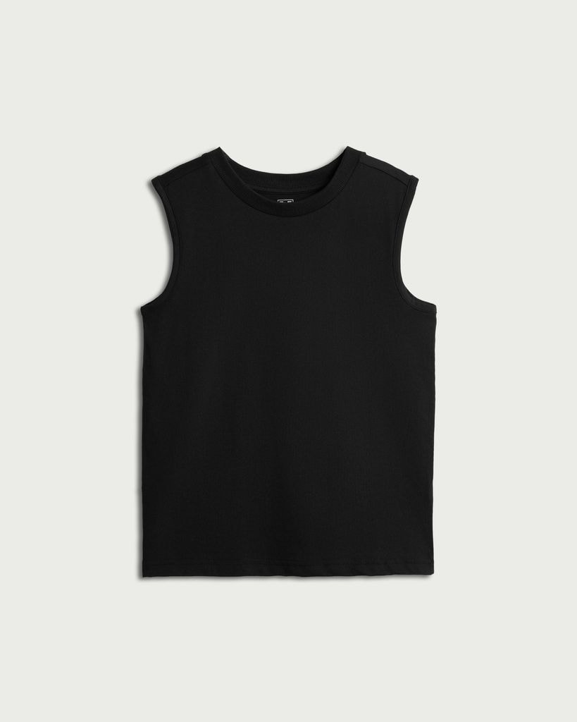 F&F Boys Pure Cotton Oversized Fit Vest in Black thumbnail 4
