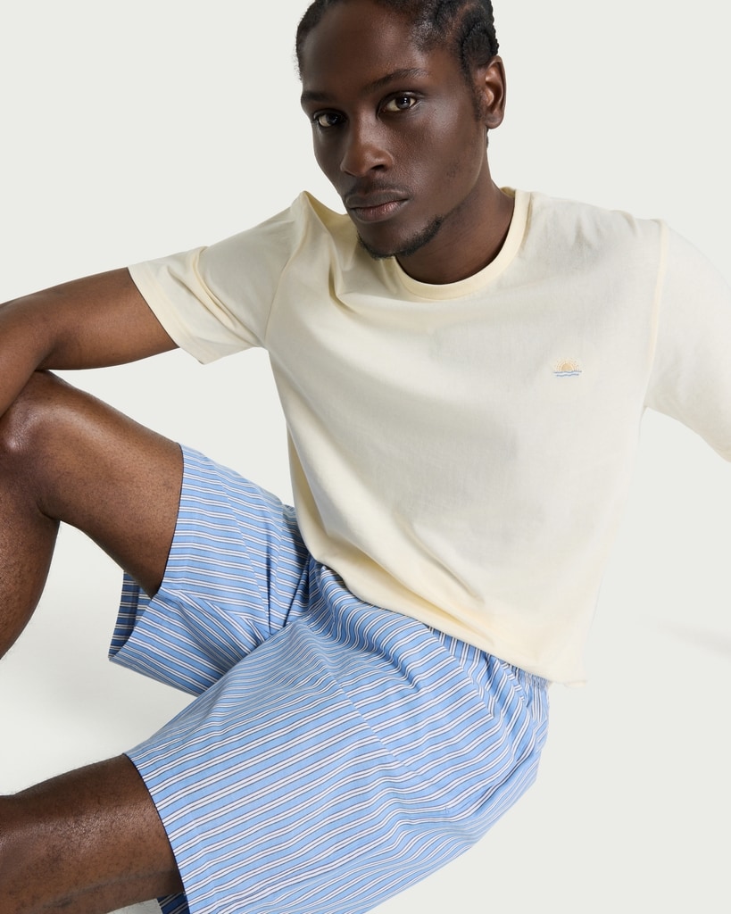 F&F Pure Cotton Striped Pyjama Set in Multi