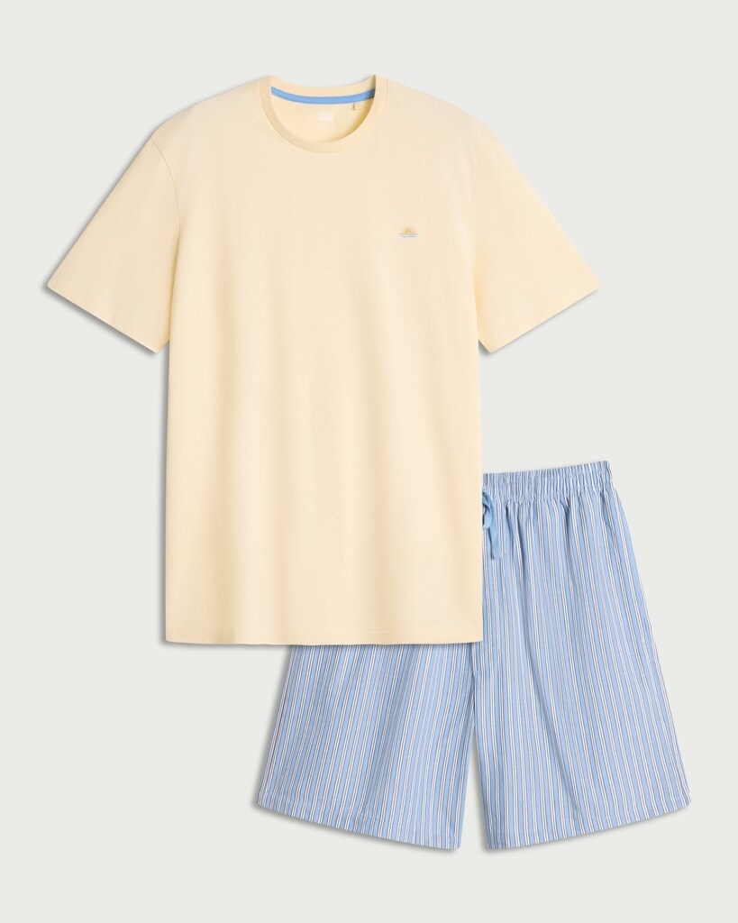 F&F Pure Cotton Striped Pyjama Set in Multi thumbnail 4