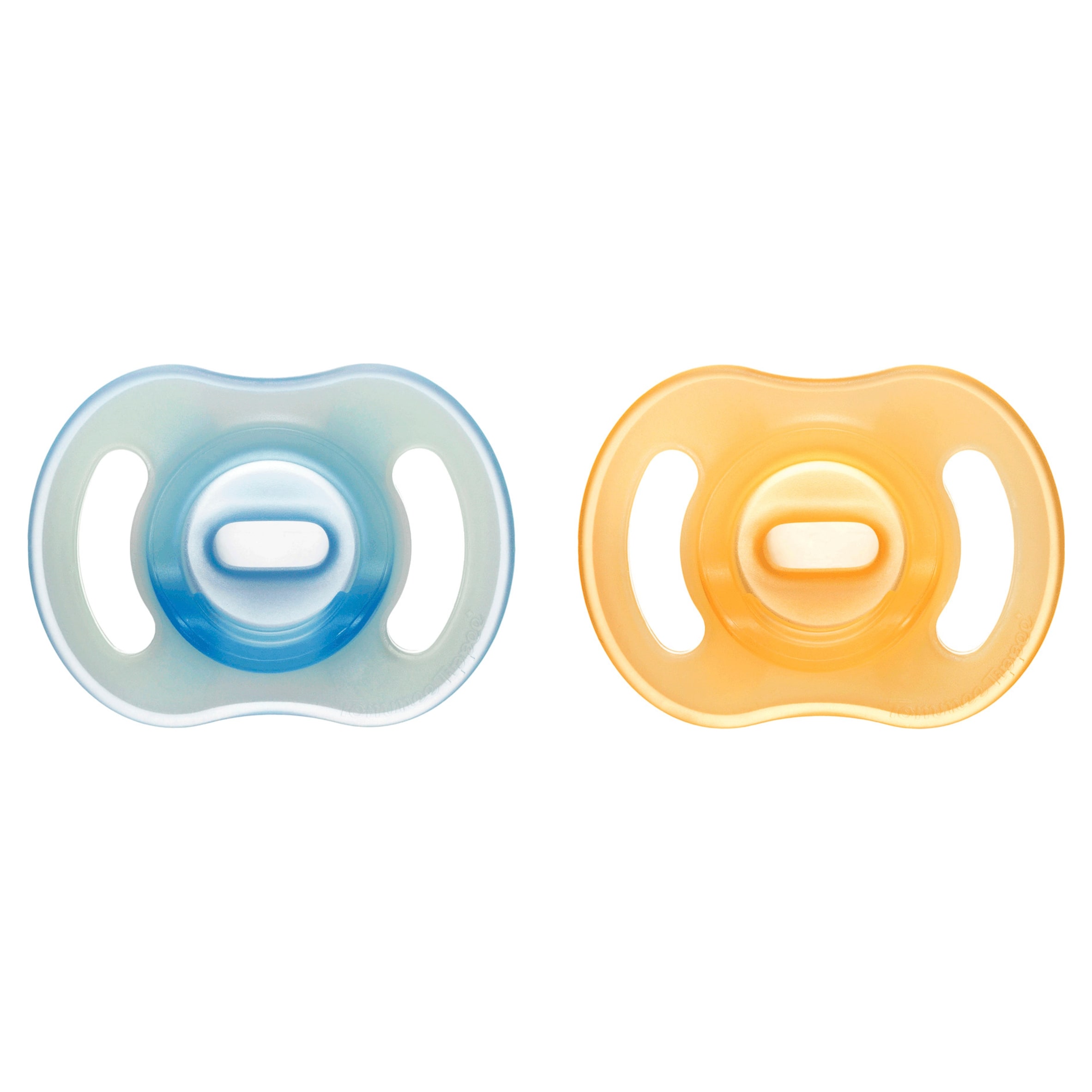 TOMMEE TIPPEE ULTRA LIGHT NIGHT GLOW ORTHODONTIC SILICONE 6-18M 2 SOOTHERS
