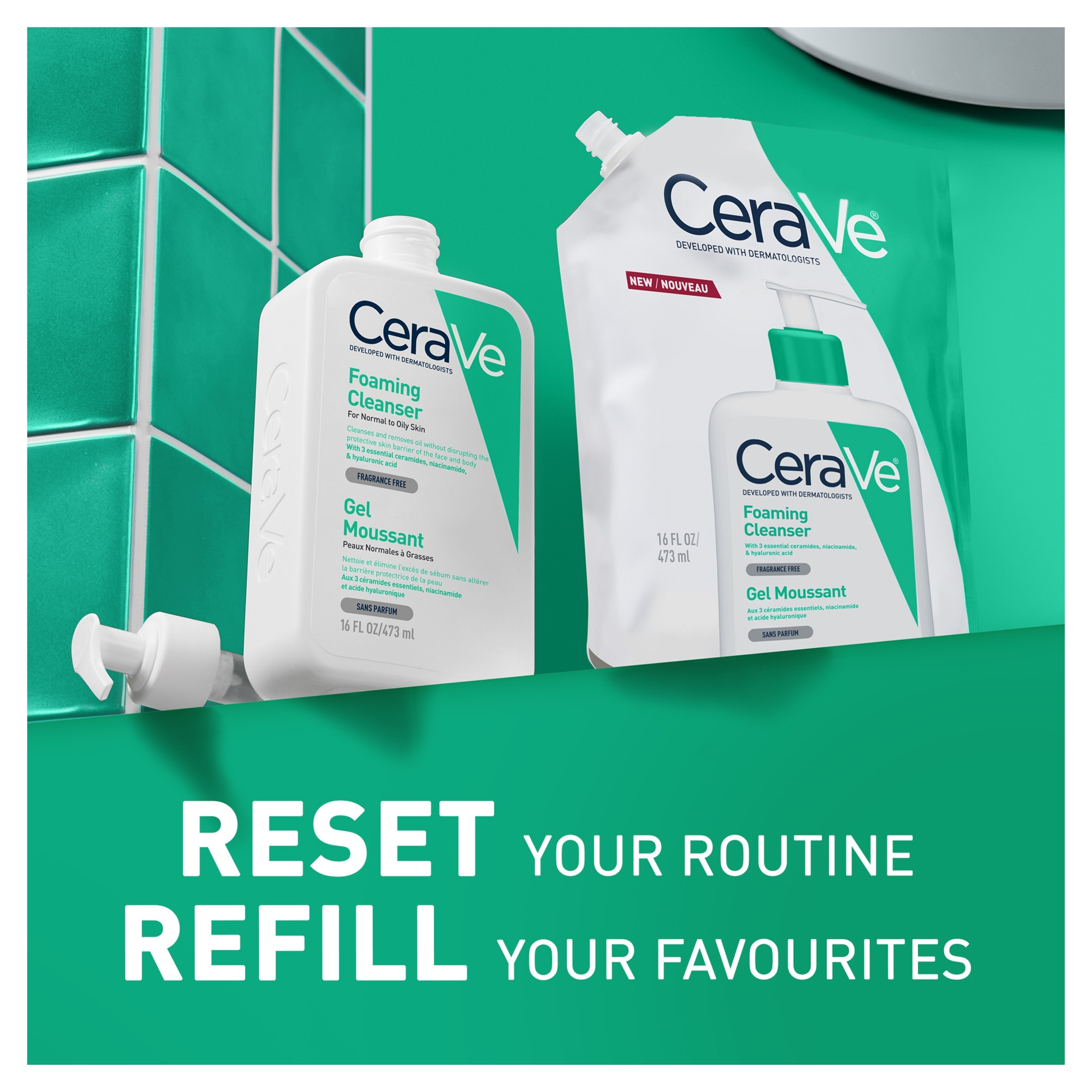 CeraVe Foaming Cleanser Refill 473ml thumbnail 3
