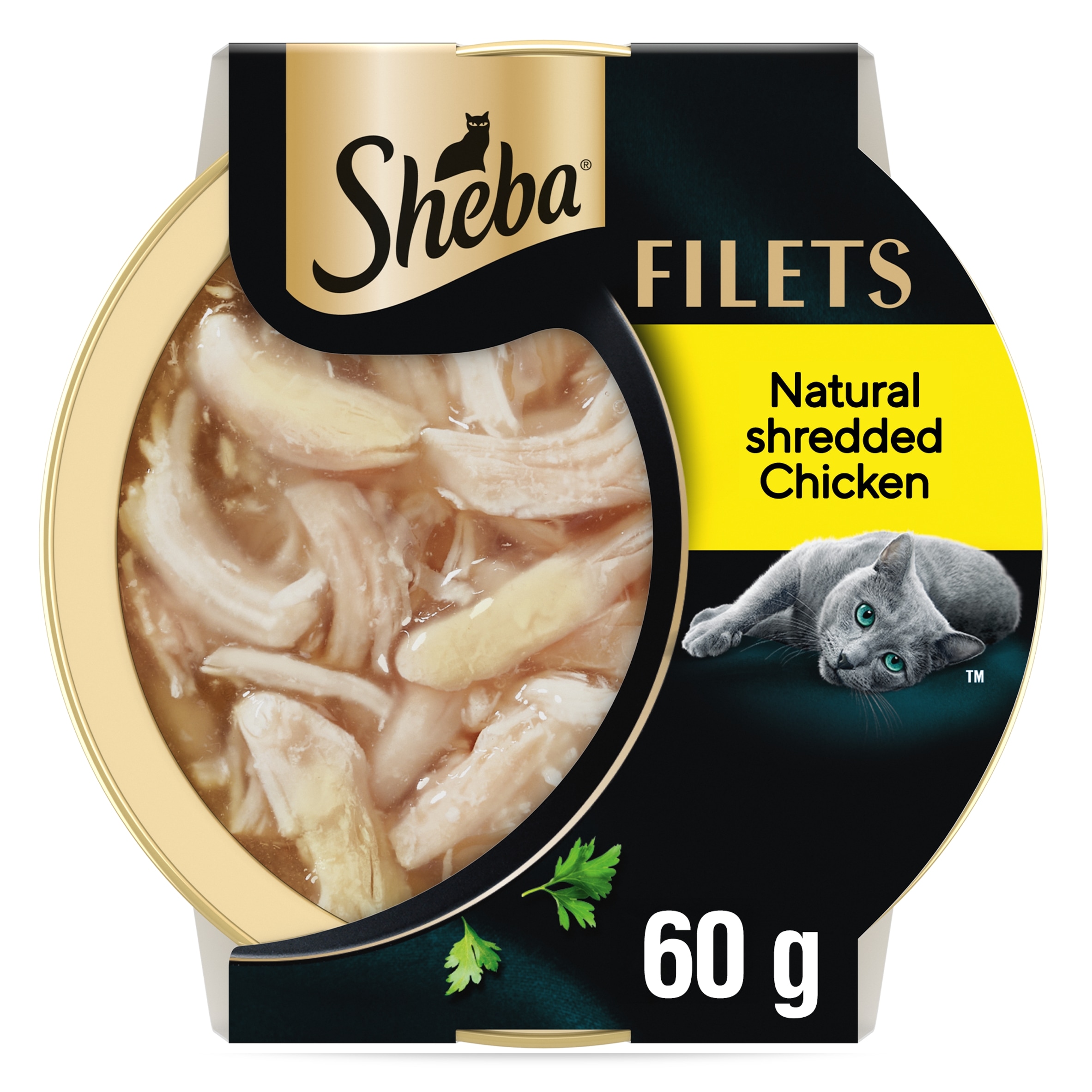SHEBA Filets Adult Cat Food Tray with Chicken in Gravy 60g