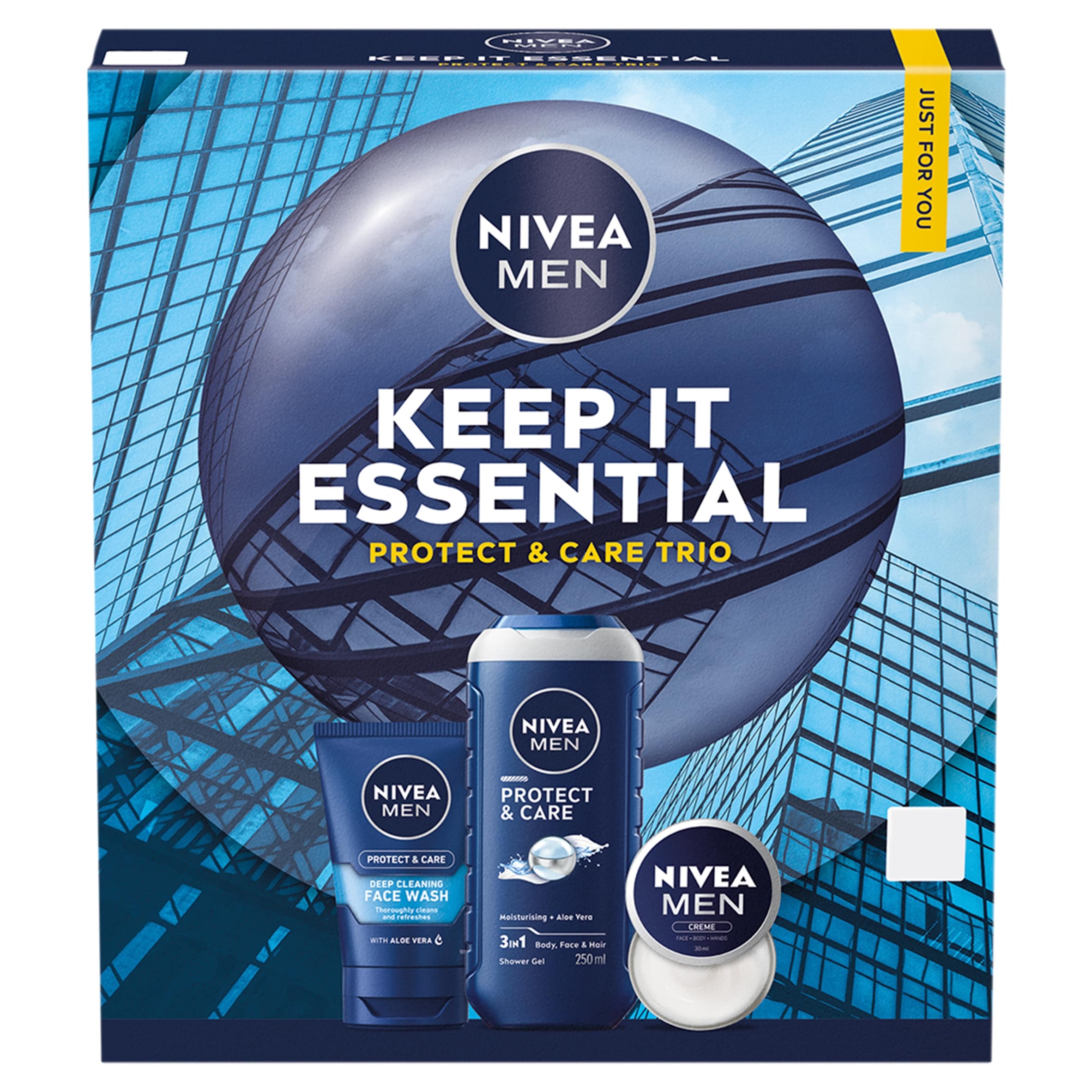 NIVEA MEN Keep It Essential Protect and Care Trio Gift Set