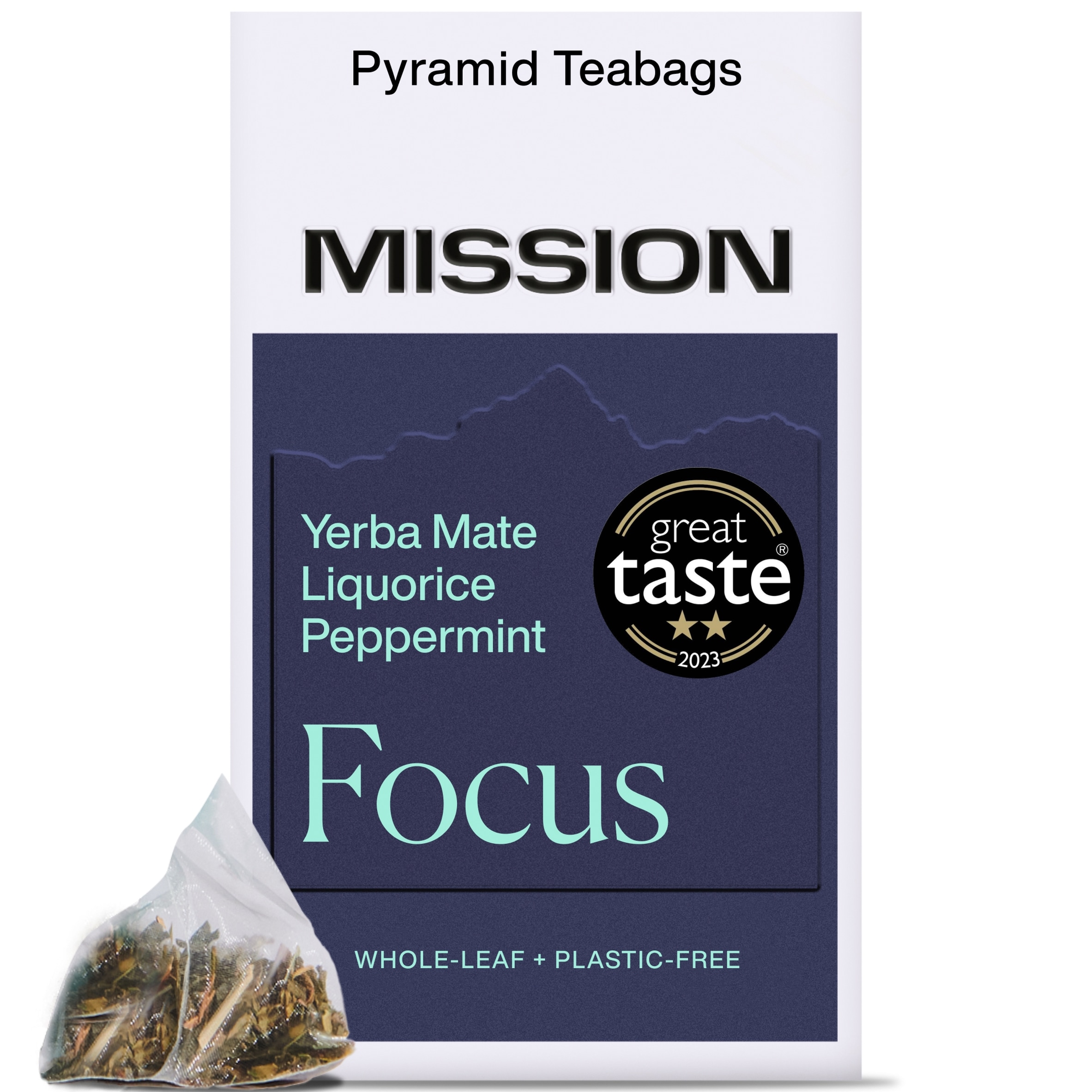 MISSION Focus Yerba Mate with Liquorice, Peppermint 15 Tea Bags 30g