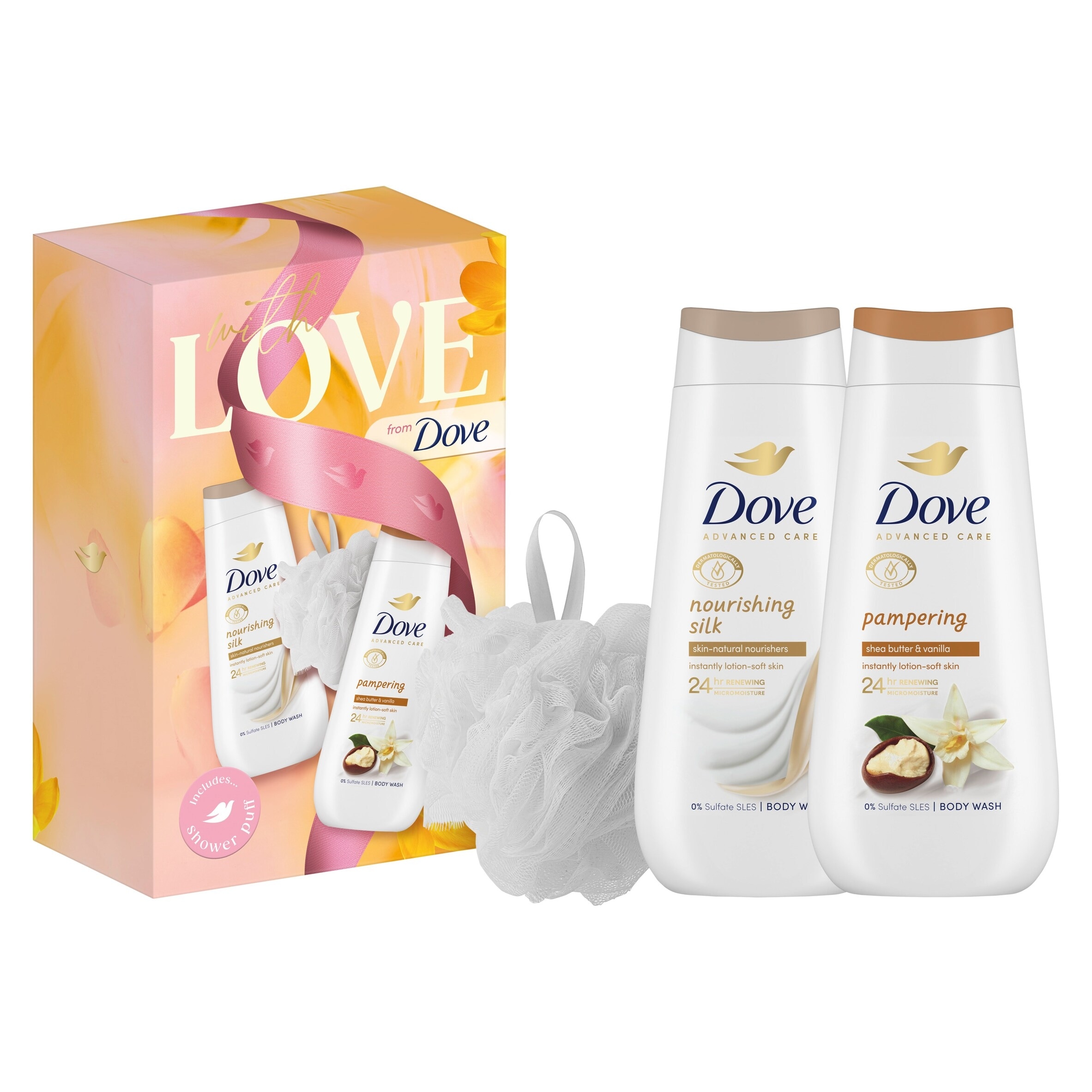 Dove with Love Pampering Bodywash Gift Set
