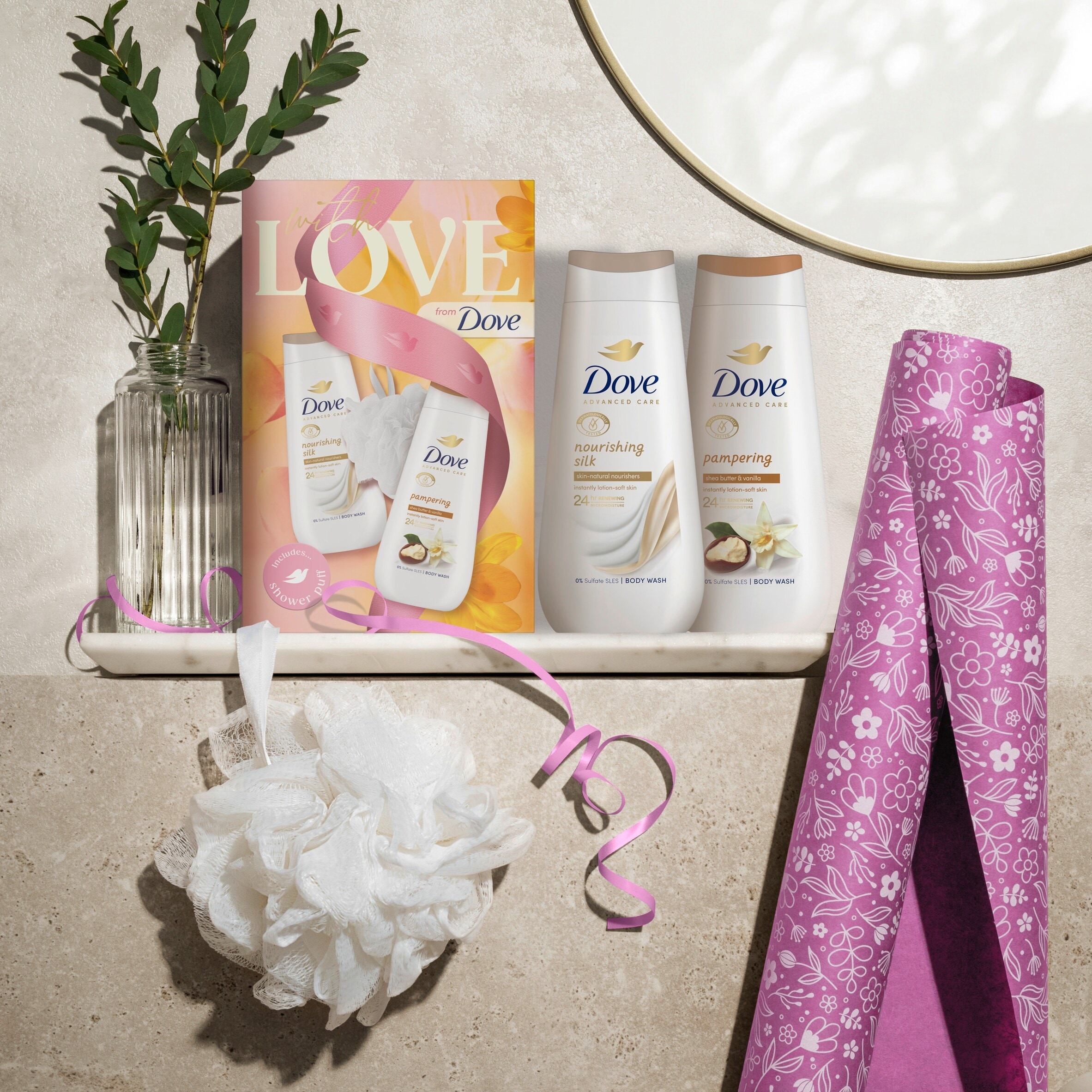 Dove with Love Pampering Bodywash Gift Set thumbnail 5