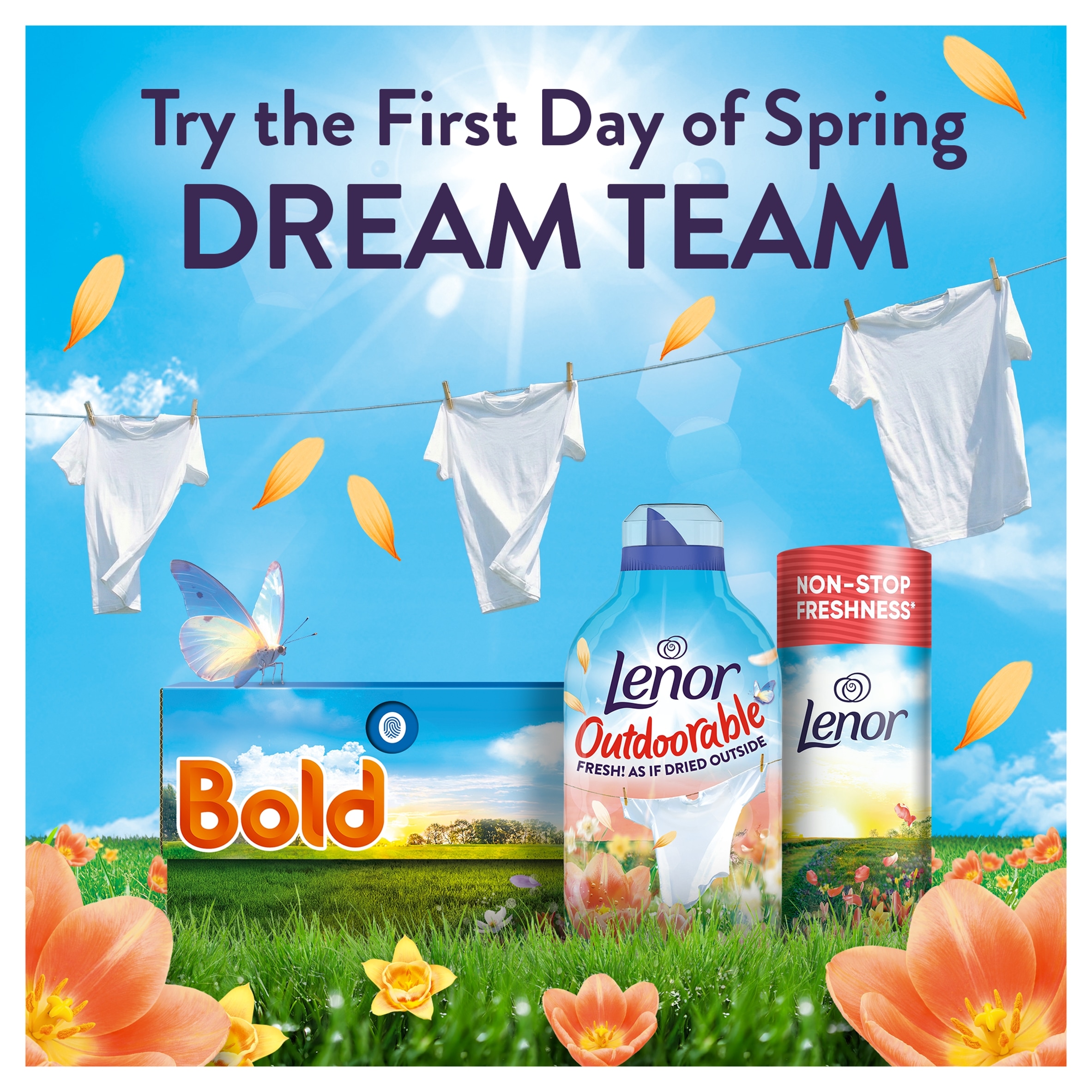 Lenor Outdoorable Fabric Conditioner First Day of Spring 86 washes 1.204l thumbnail 4