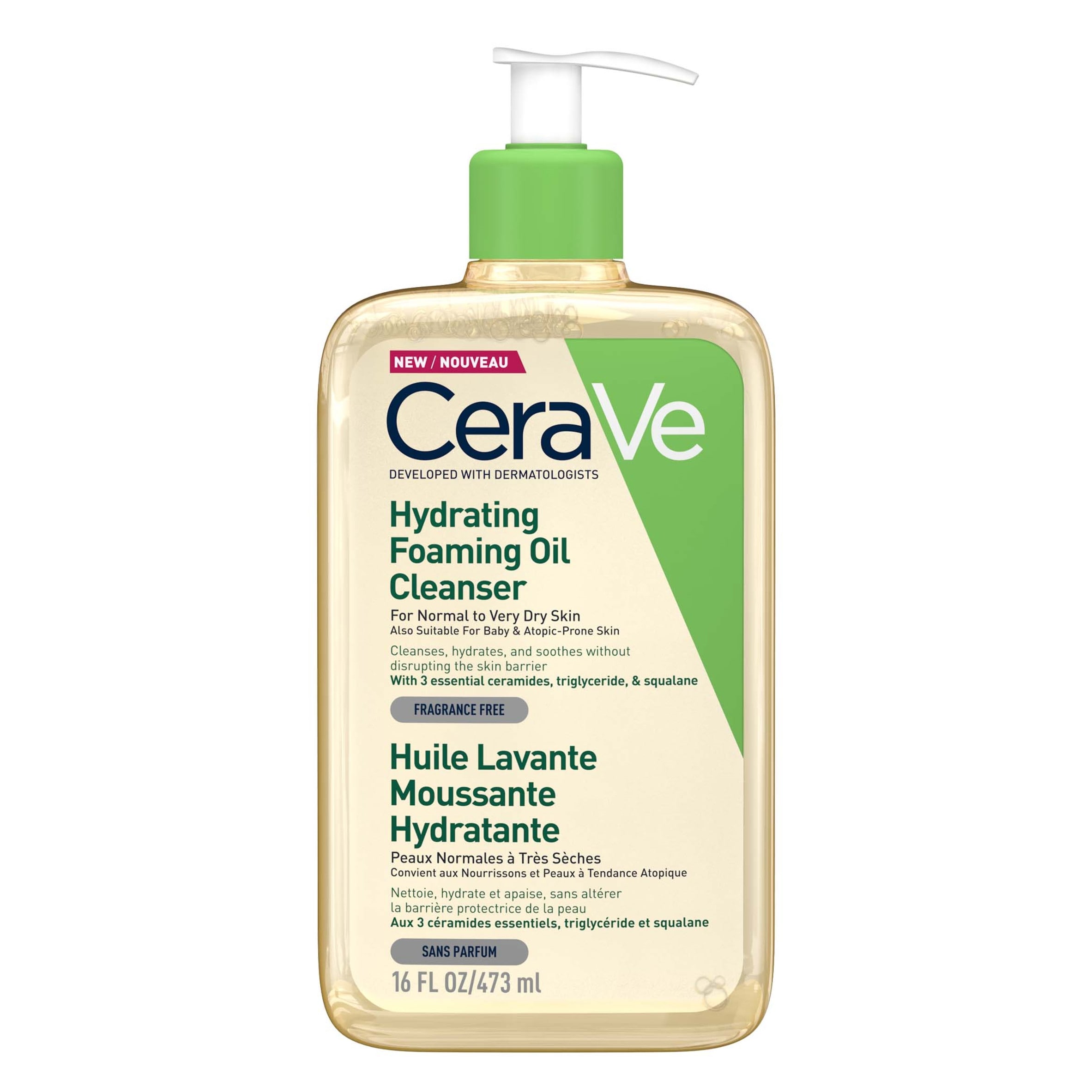 CeraVe Hydrating Foaming Oil Cleanser for Normal to Very Dry Skin 473ml thumbnail 5