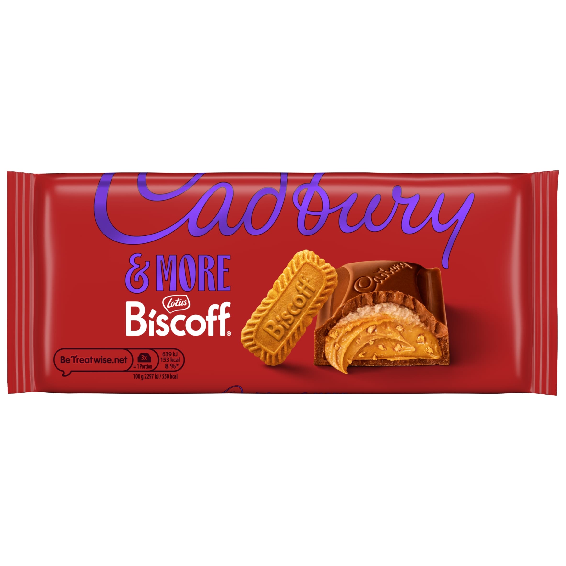 Cadbury Dairy Milk &More Lotus Biscoff Chocolate Bar 195g
