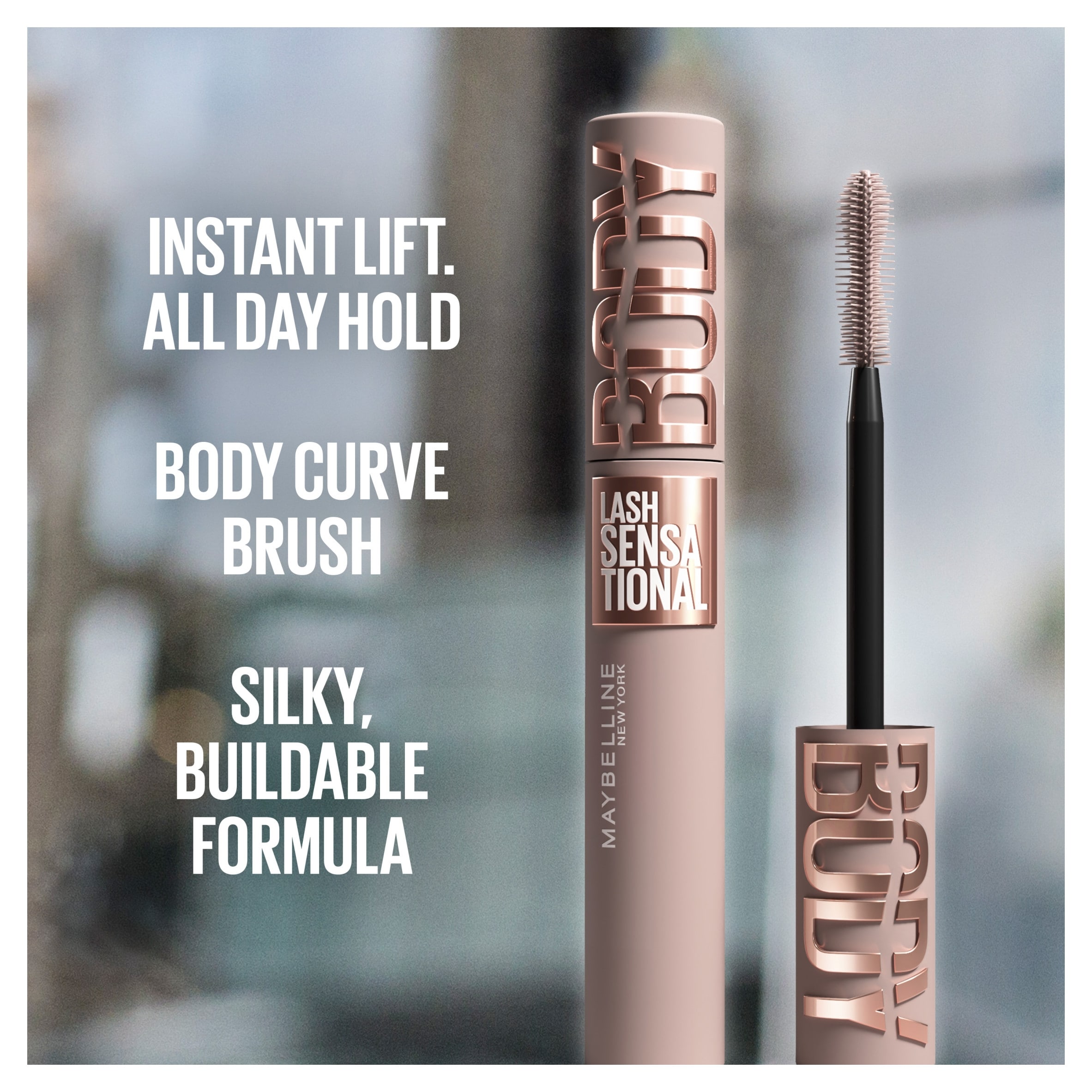 Maybelline, Waterproof Lash Sensational Body Waterproof Mascara, Very Black, 7.75ml thumbnail 3