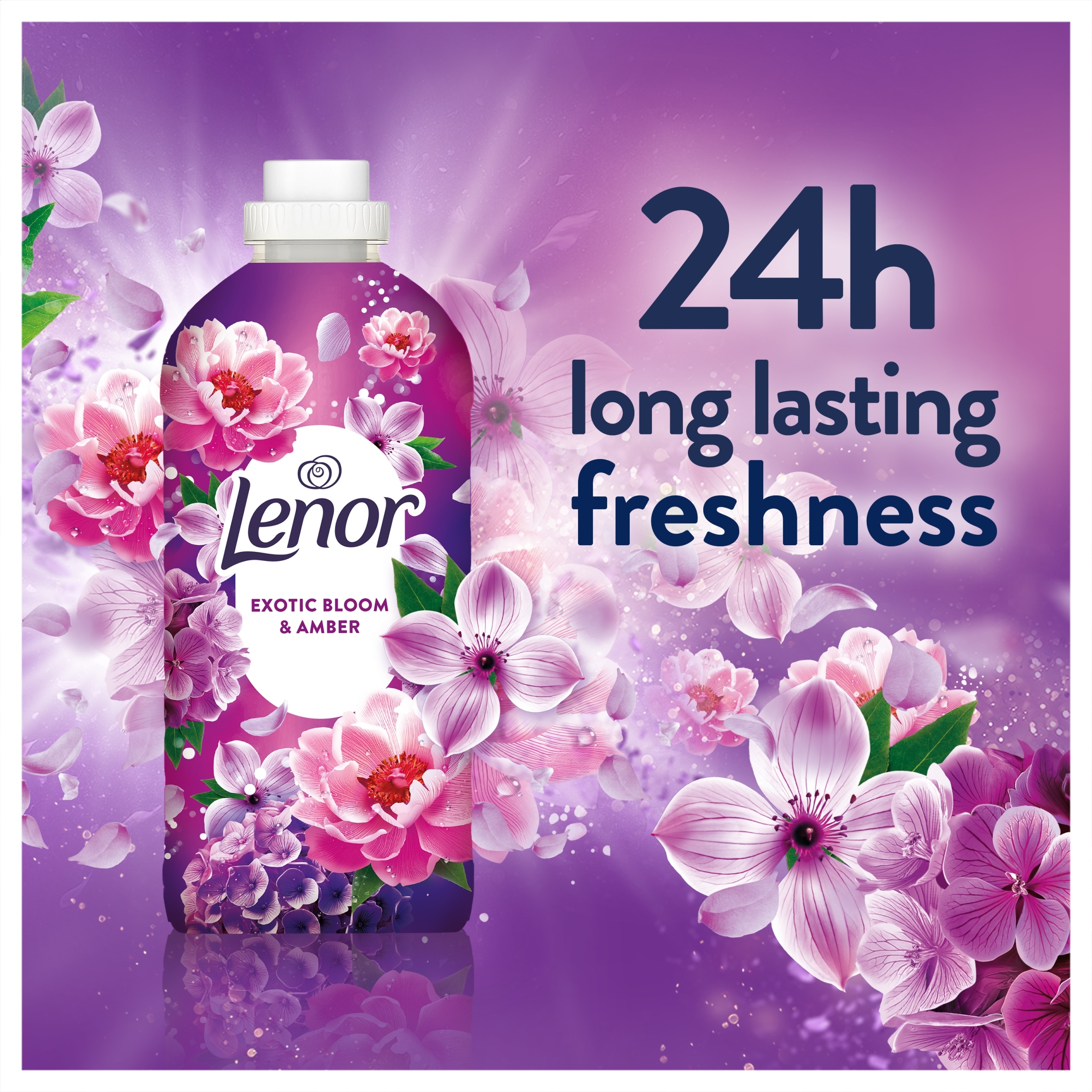 Lenor Fabric Conditioner Exotic Bloom & Amber 59 Washes 1.829L thumbnail 5