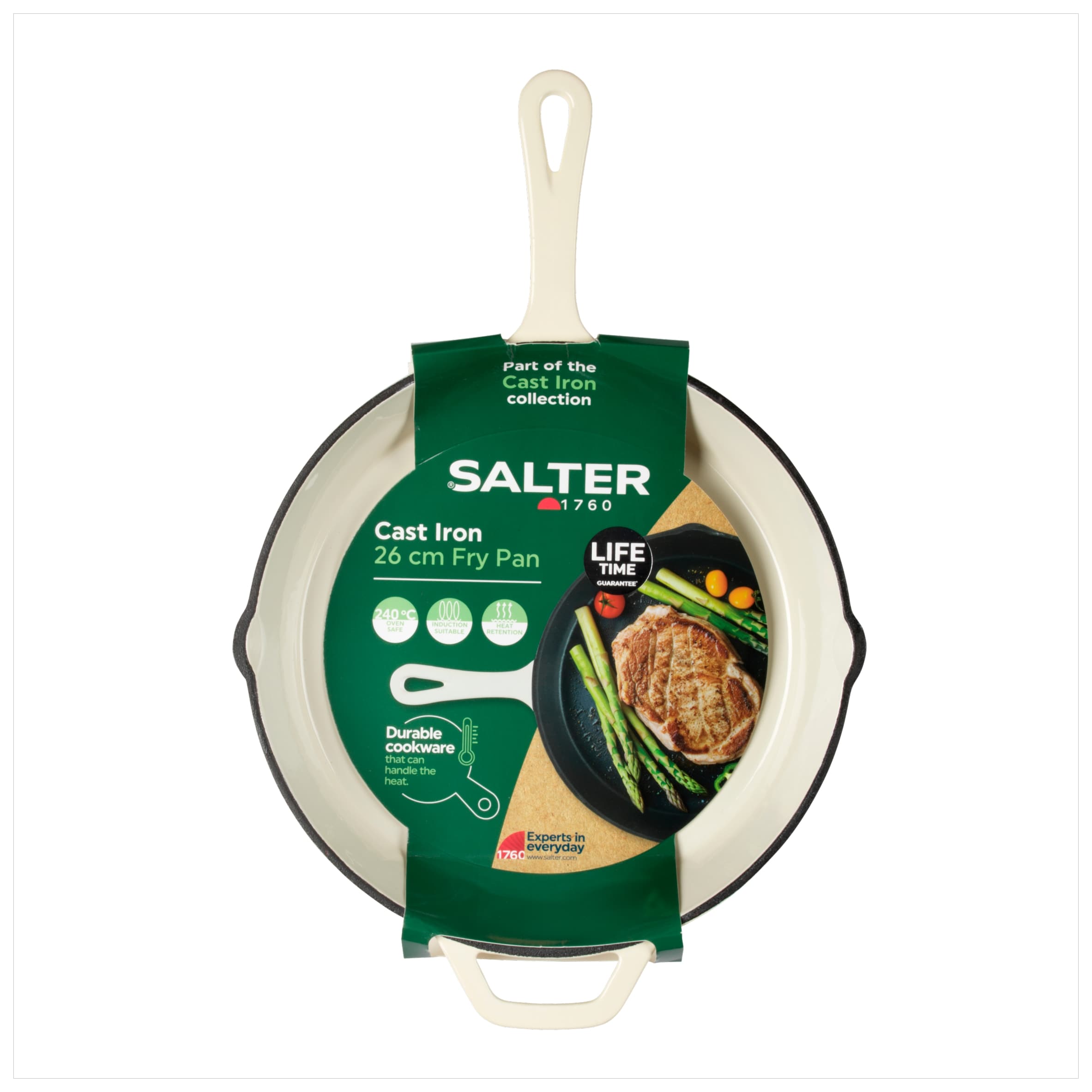 Salter Healthy Eating Cast Iron Frying Pan 26cm