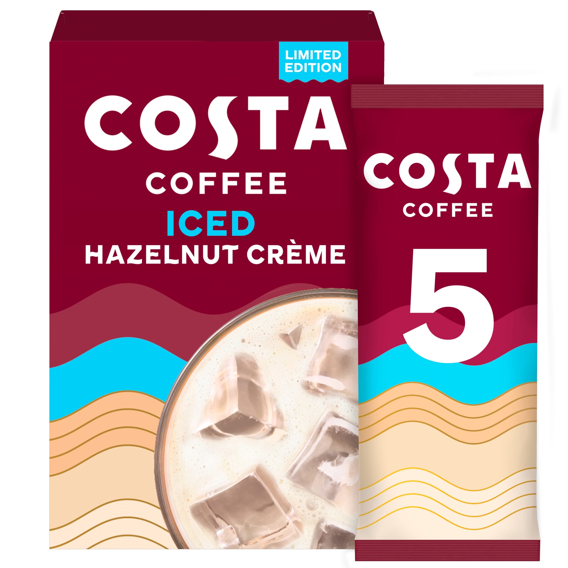 Costa Coffee Barista Creations 5 x 72.5g Hazelnut Creme Iced Coffee Sachets thumbnail 3