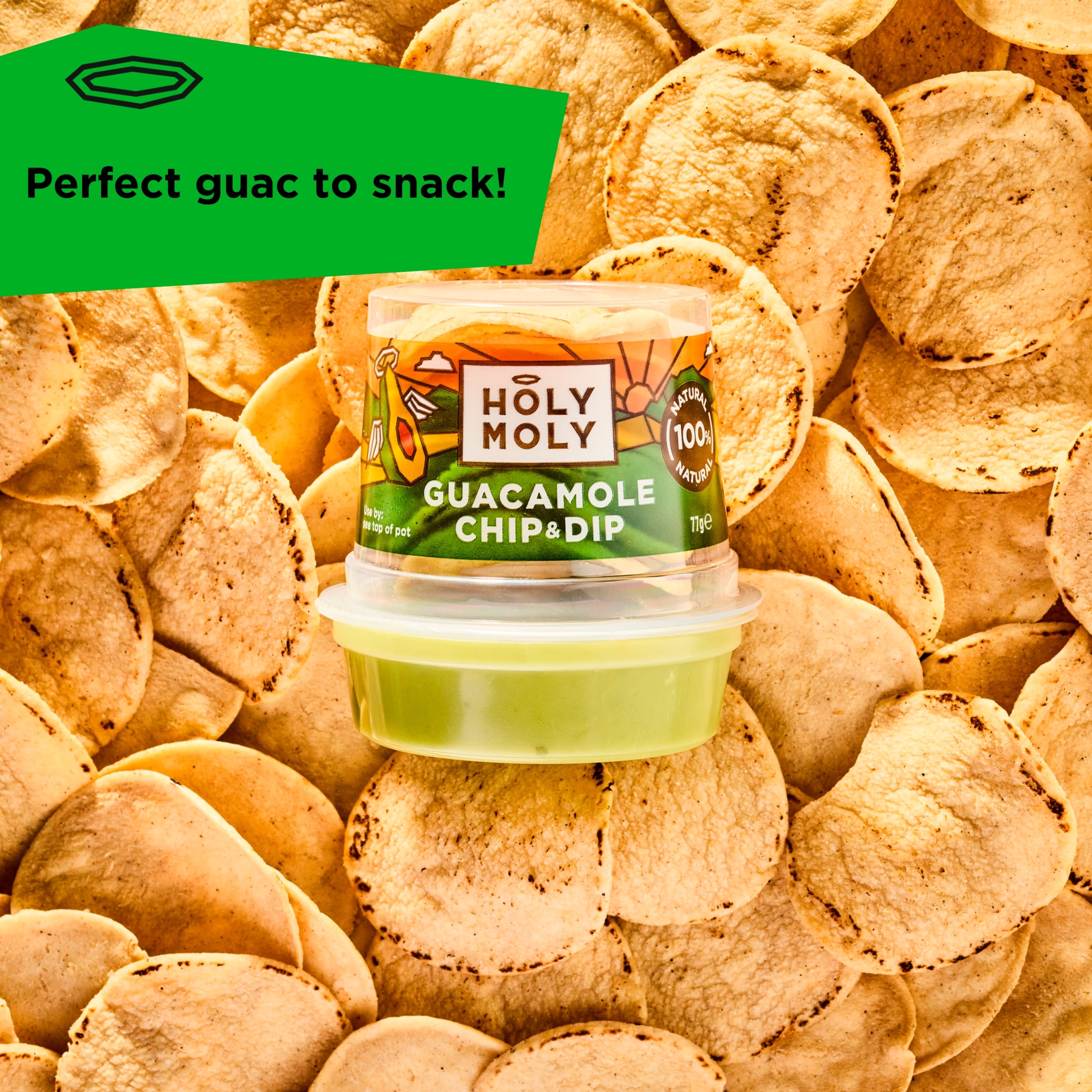 Holy Moly Guacamole and Chip & Dip 76g thumbnail 2