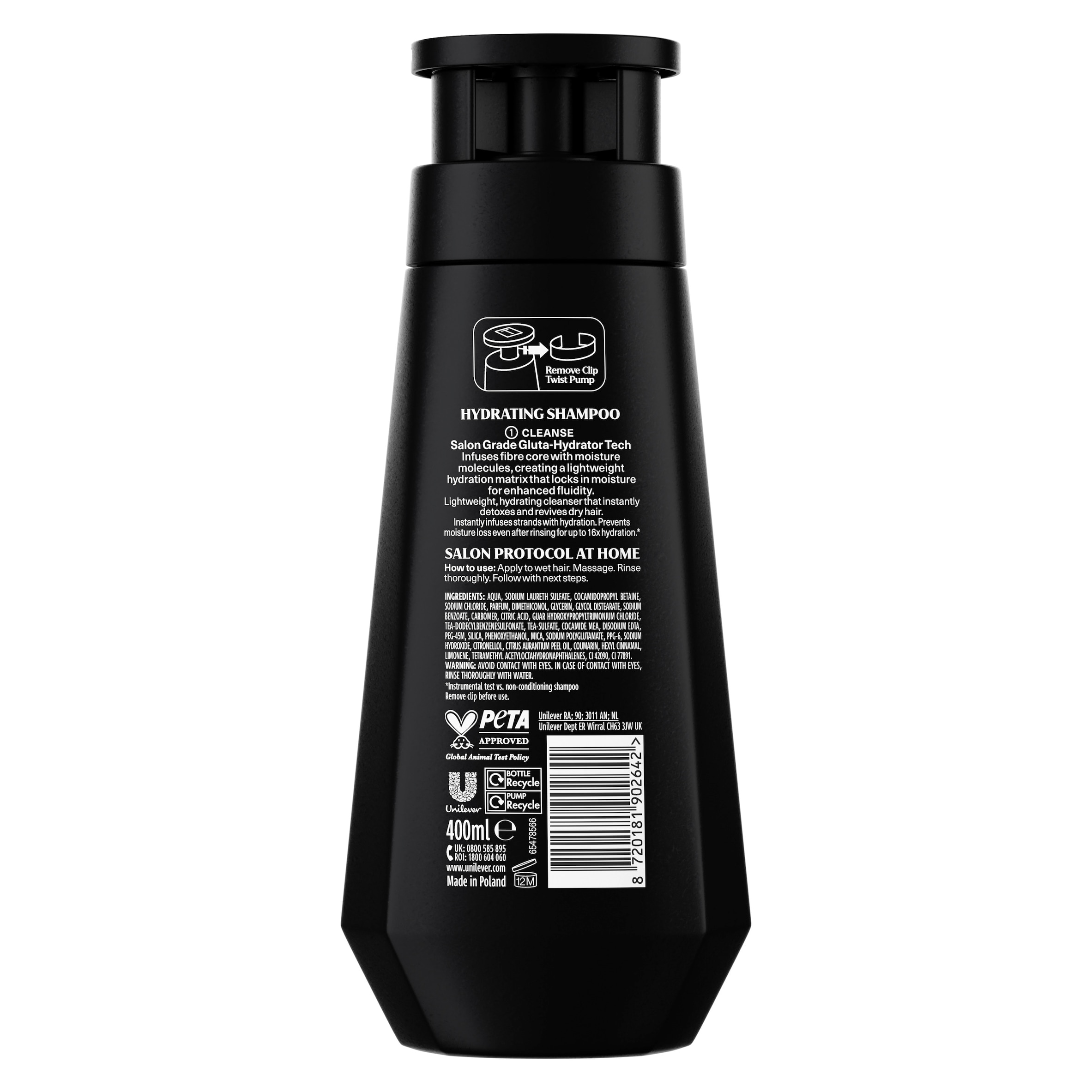Tresemmé Professional Hydra Molecular Moisture Shampoo 400ml thumbnail 2