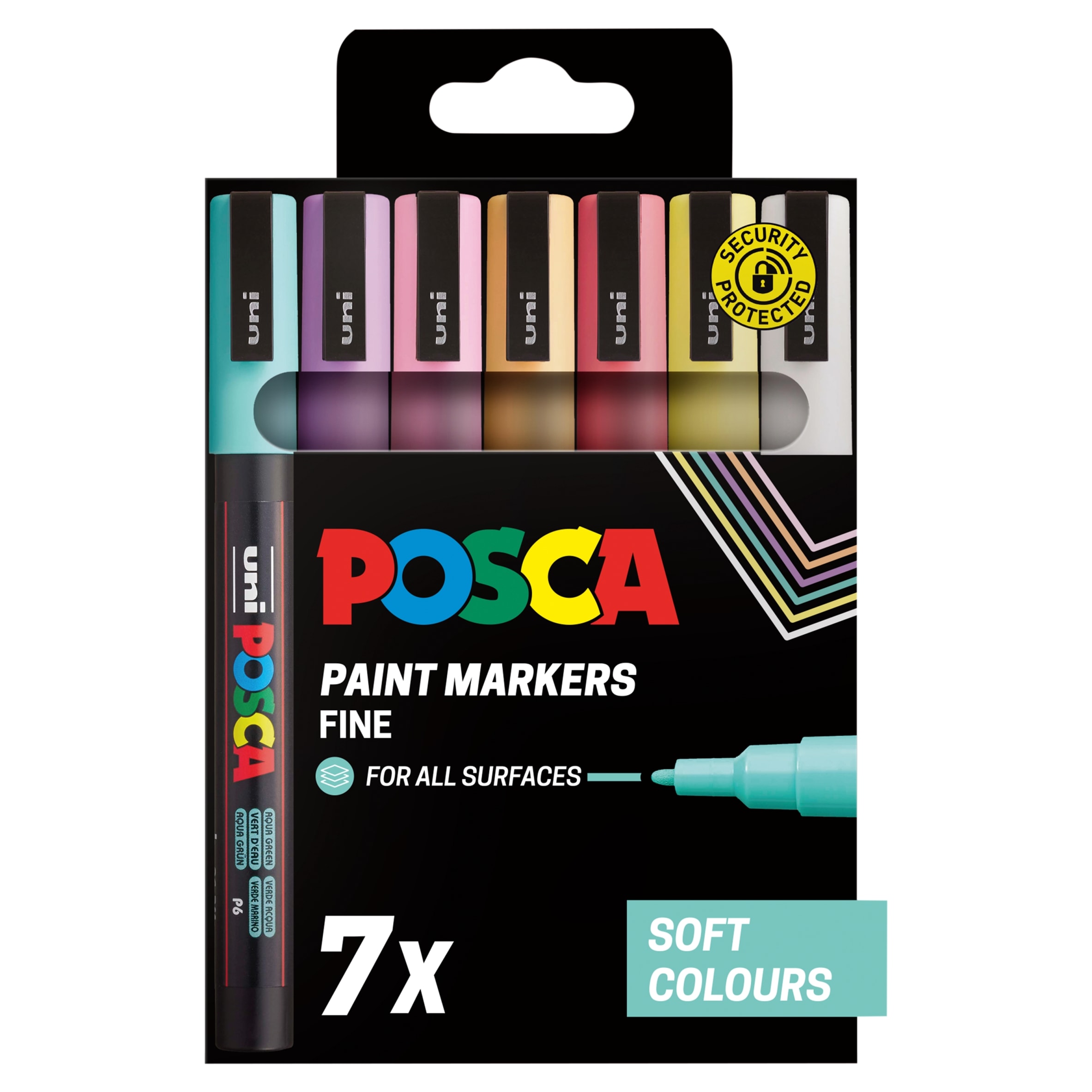 Posca Soft Colours Paint markers 7 Pack