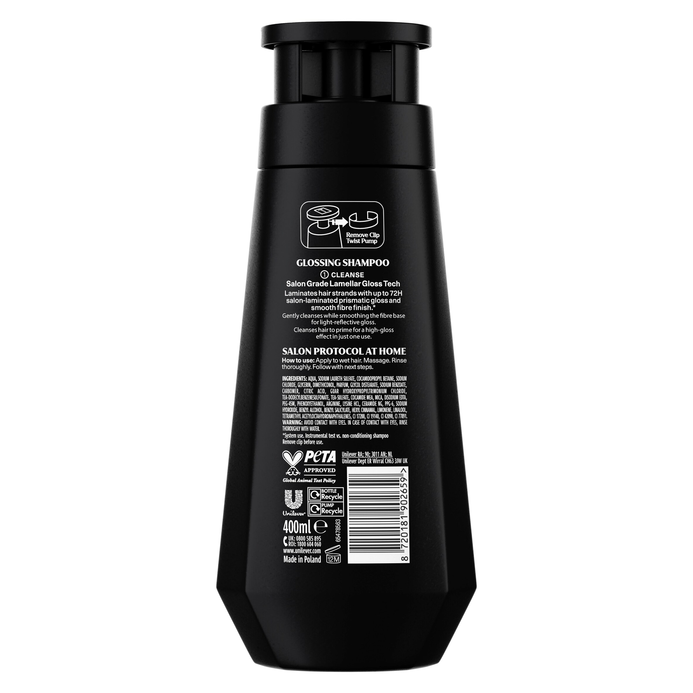 Tresemmé Professional Lamellar Gloss Shampoo 400ml thumbnail 2