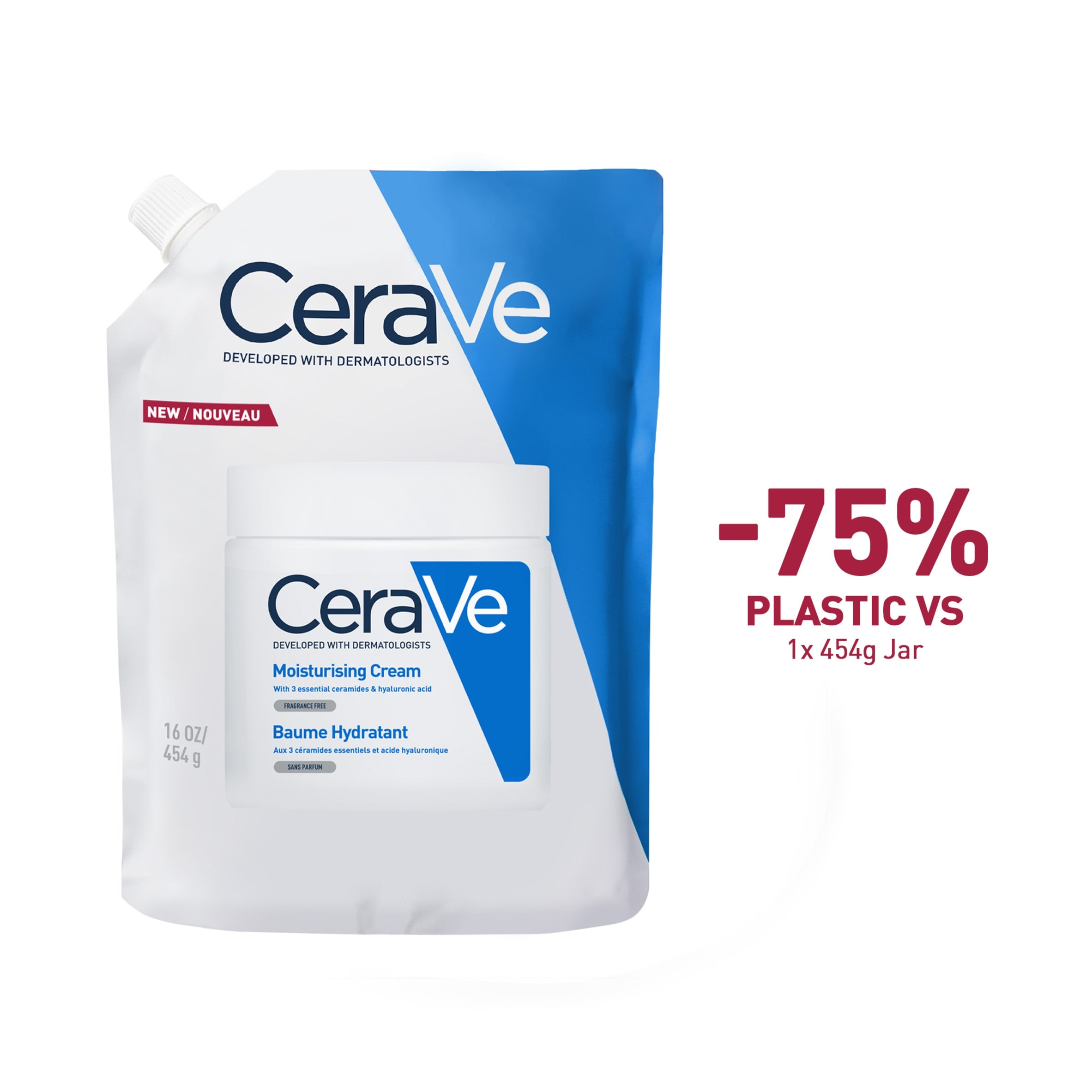 CeraVe Moisturising Cream Refill 454g thumbnail 2