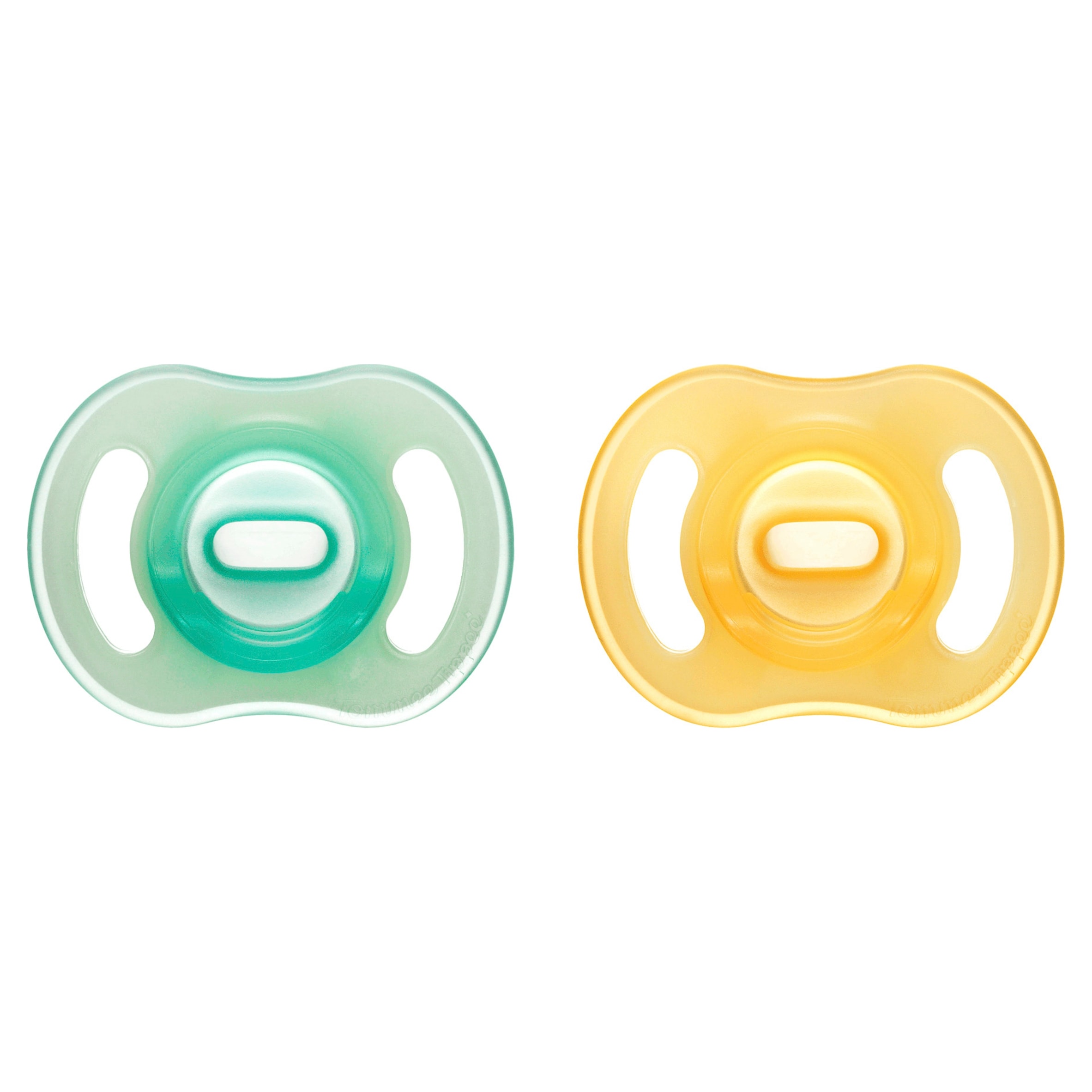 TOMMEE TIPPEE ULTRA LIGHT NIGHT GLOW ORTHODONTIC SILICONE 0-6M 2 SOOTHERS