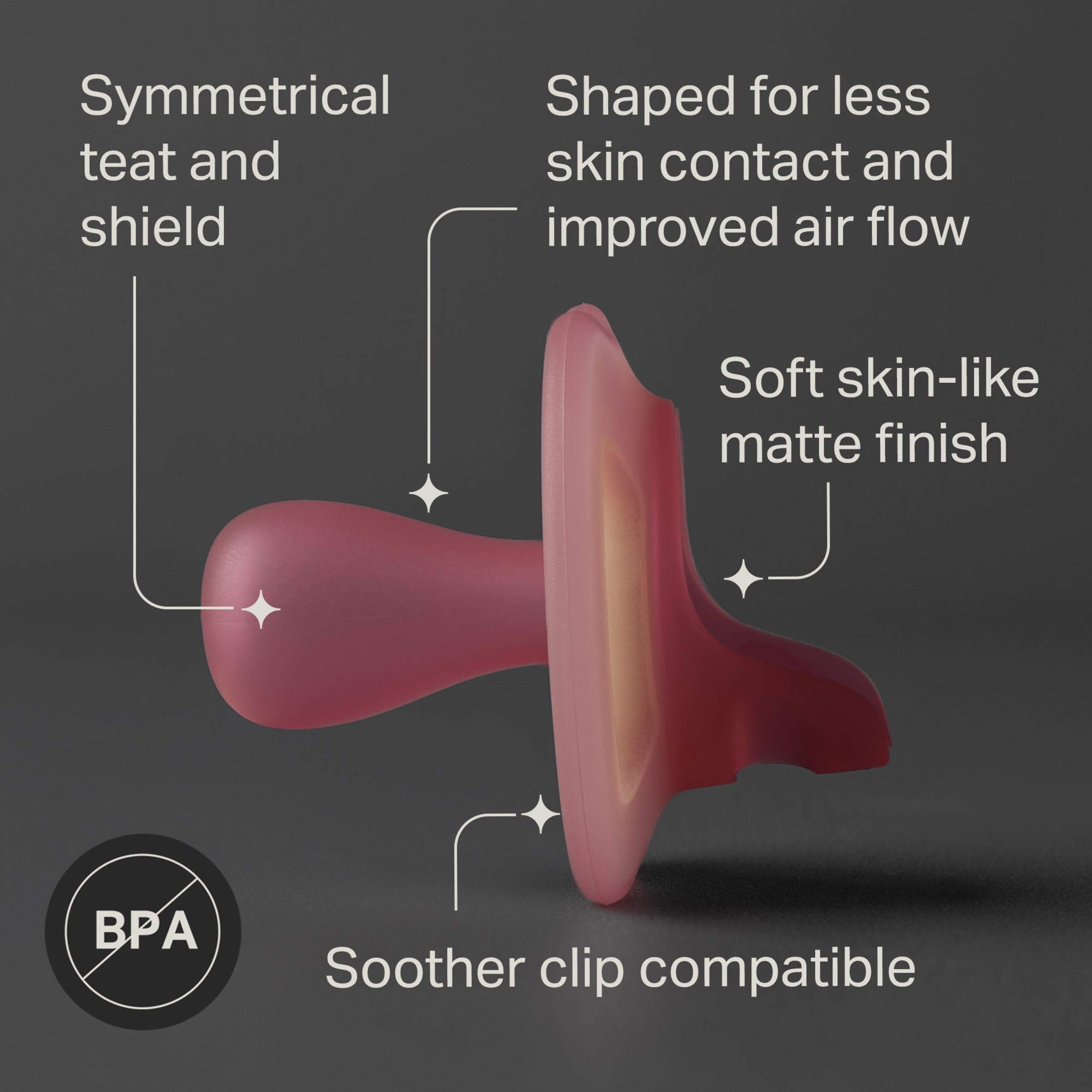 TOMMEE TIPPEE ULTRA LIGHT NIGHT GLOW ORTHODONTIC SILICONE 0-6M 2 SOOTHERS thumbnail 3