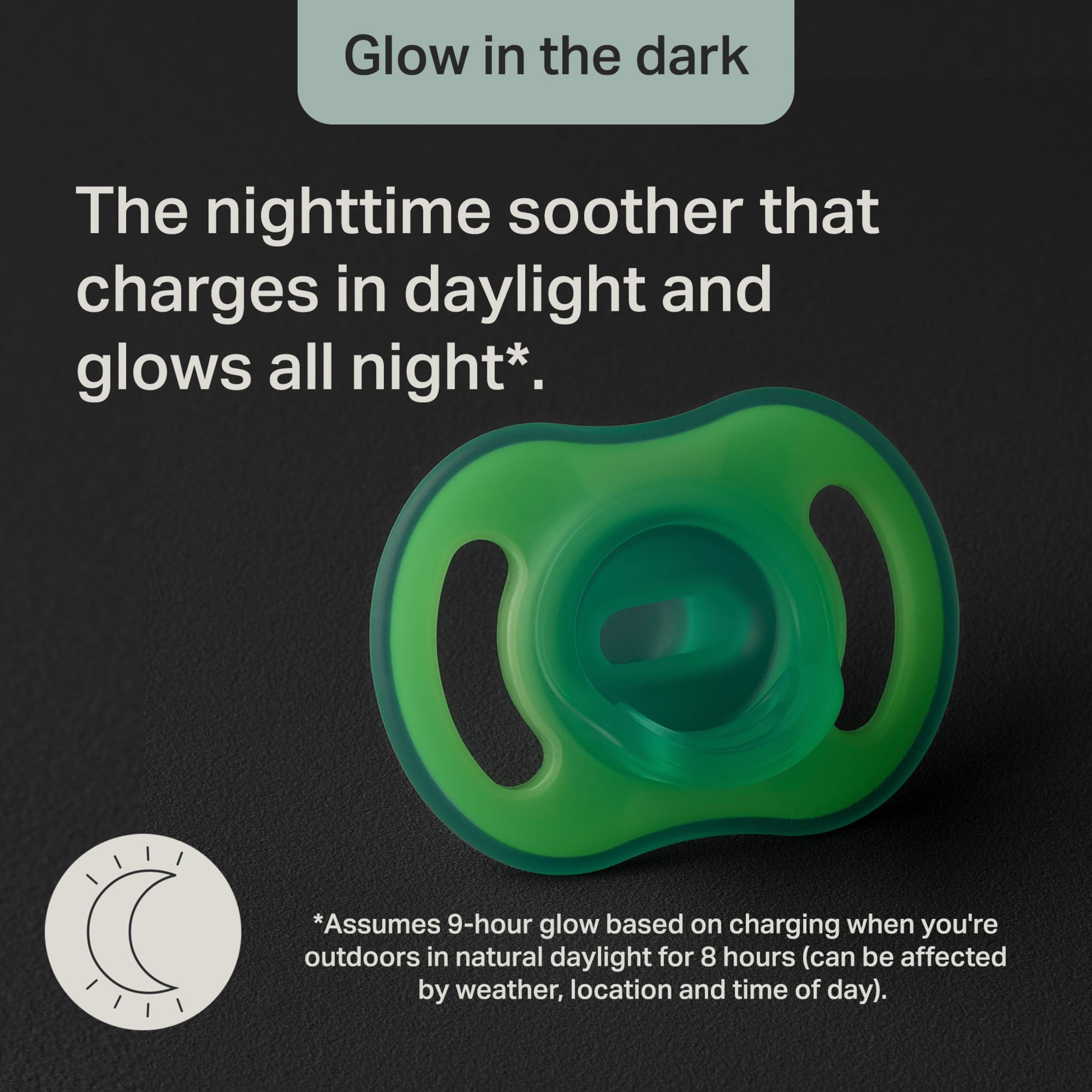 TOMMEE TIPPEE ULTRA LIGHT NIGHT GLOW ORTHODONTIC SILICONE 0-6M 2 SOOTHERS thumbnail 4