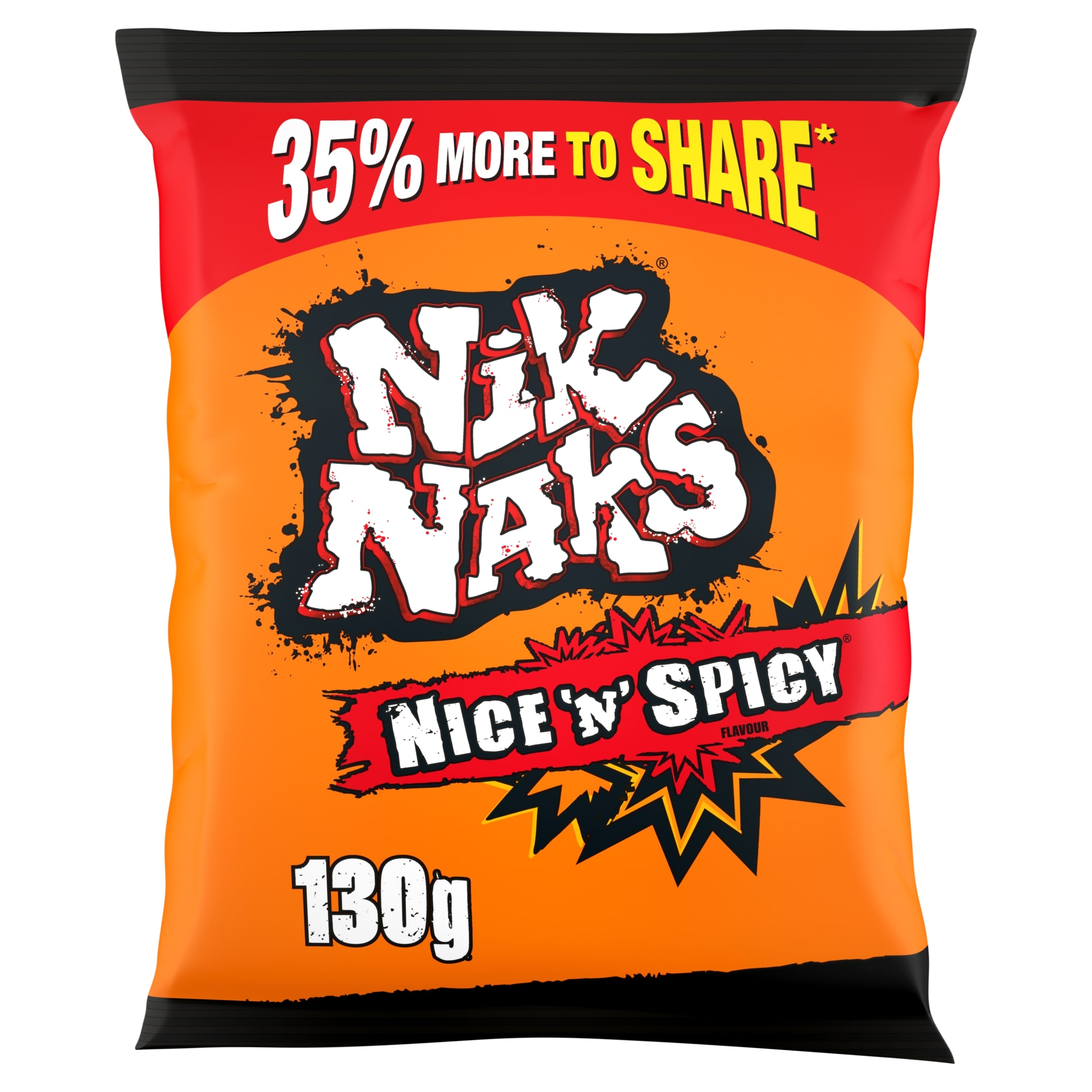 Nik Naks Nice 'N' Spicy Sharing Crisps 130g