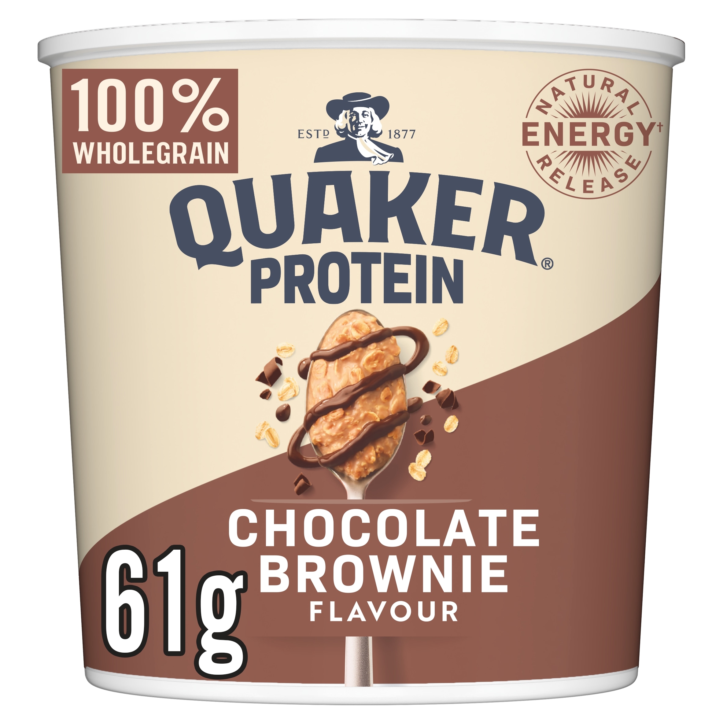 Quaker Oats High Protein Chocolate Brownie Porridge Pot 61g