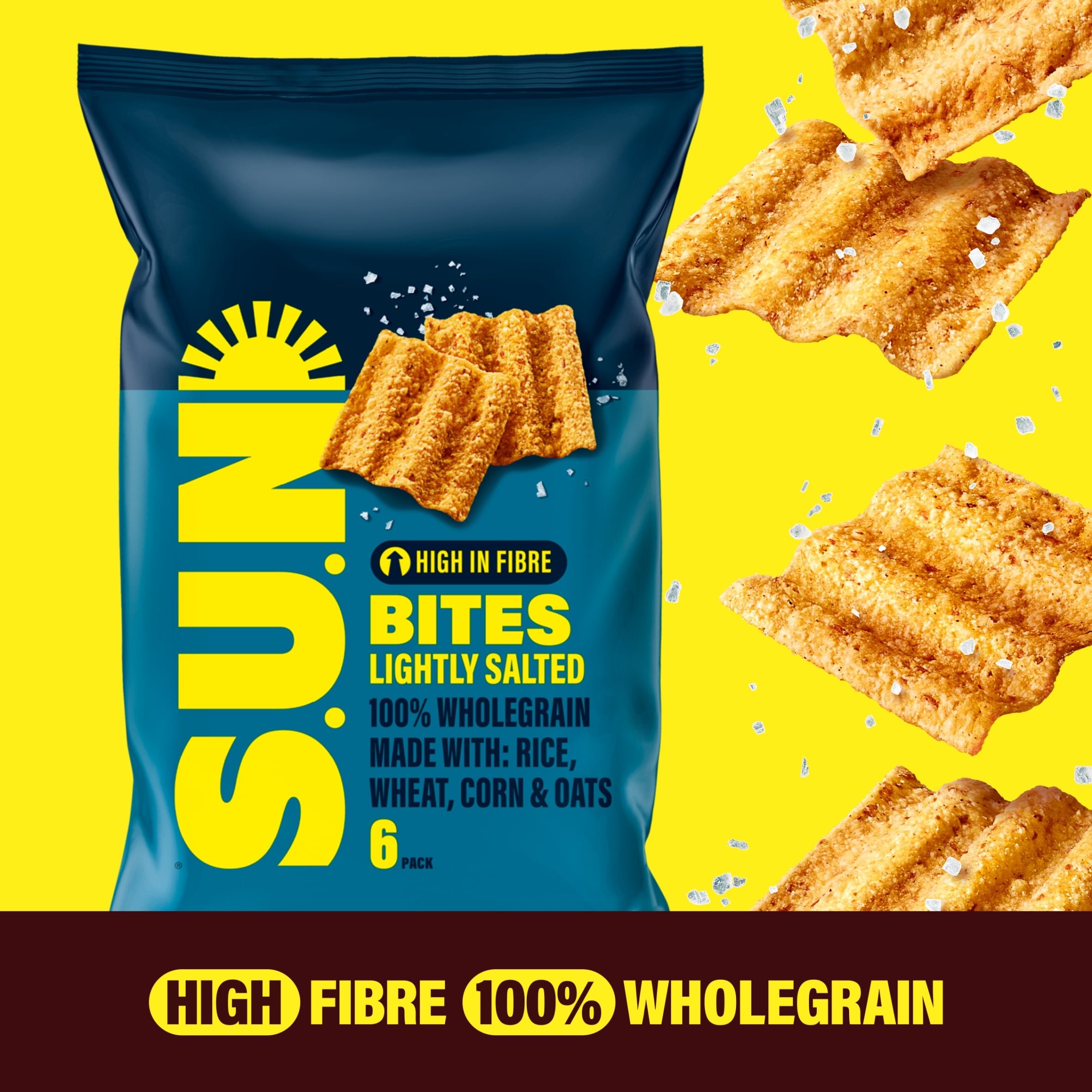 Sunbites Lightly Salted Crisps 6x25g thumbnail 2